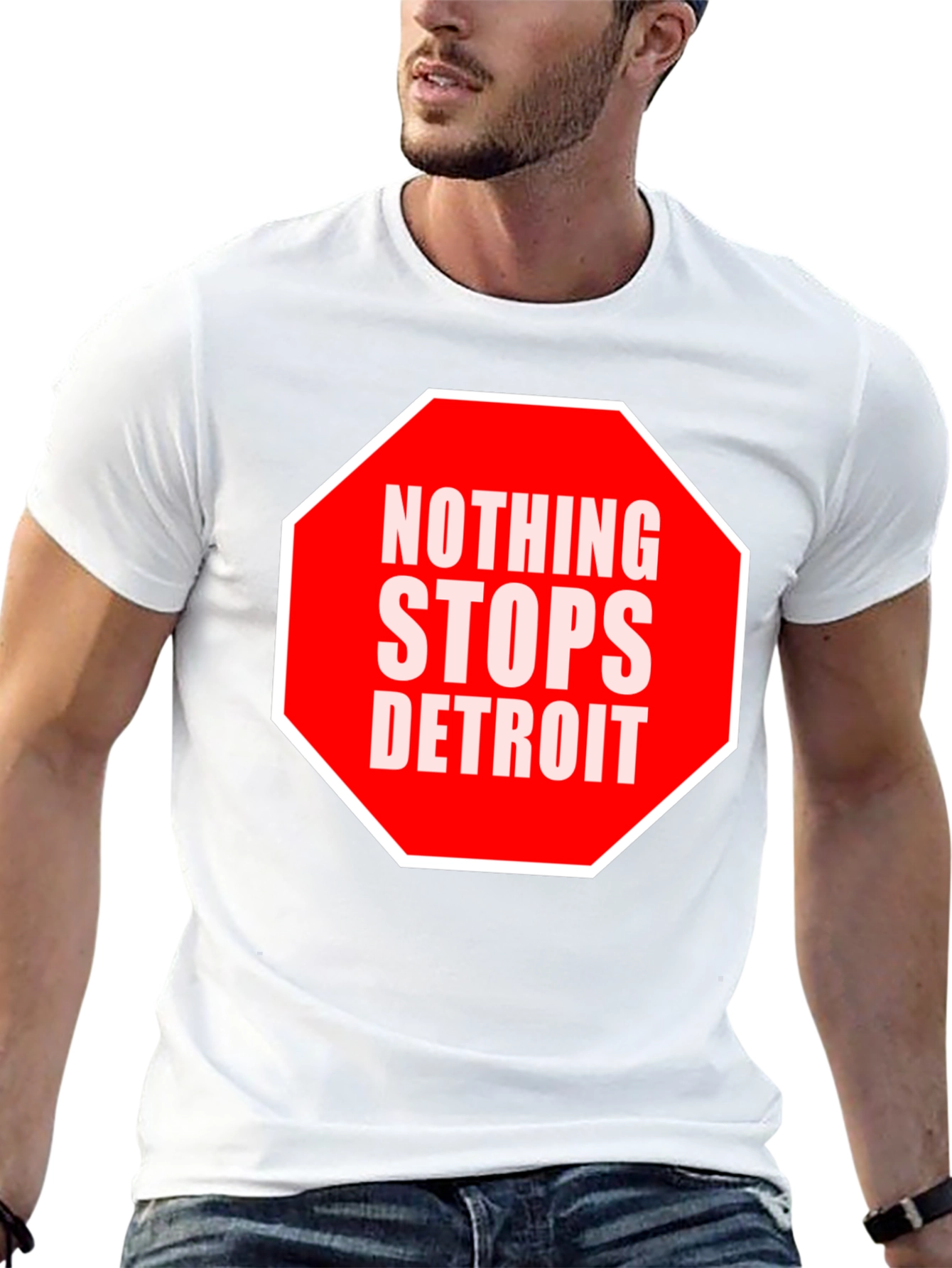 Nothing Stops Detroit T-Shirt - Black