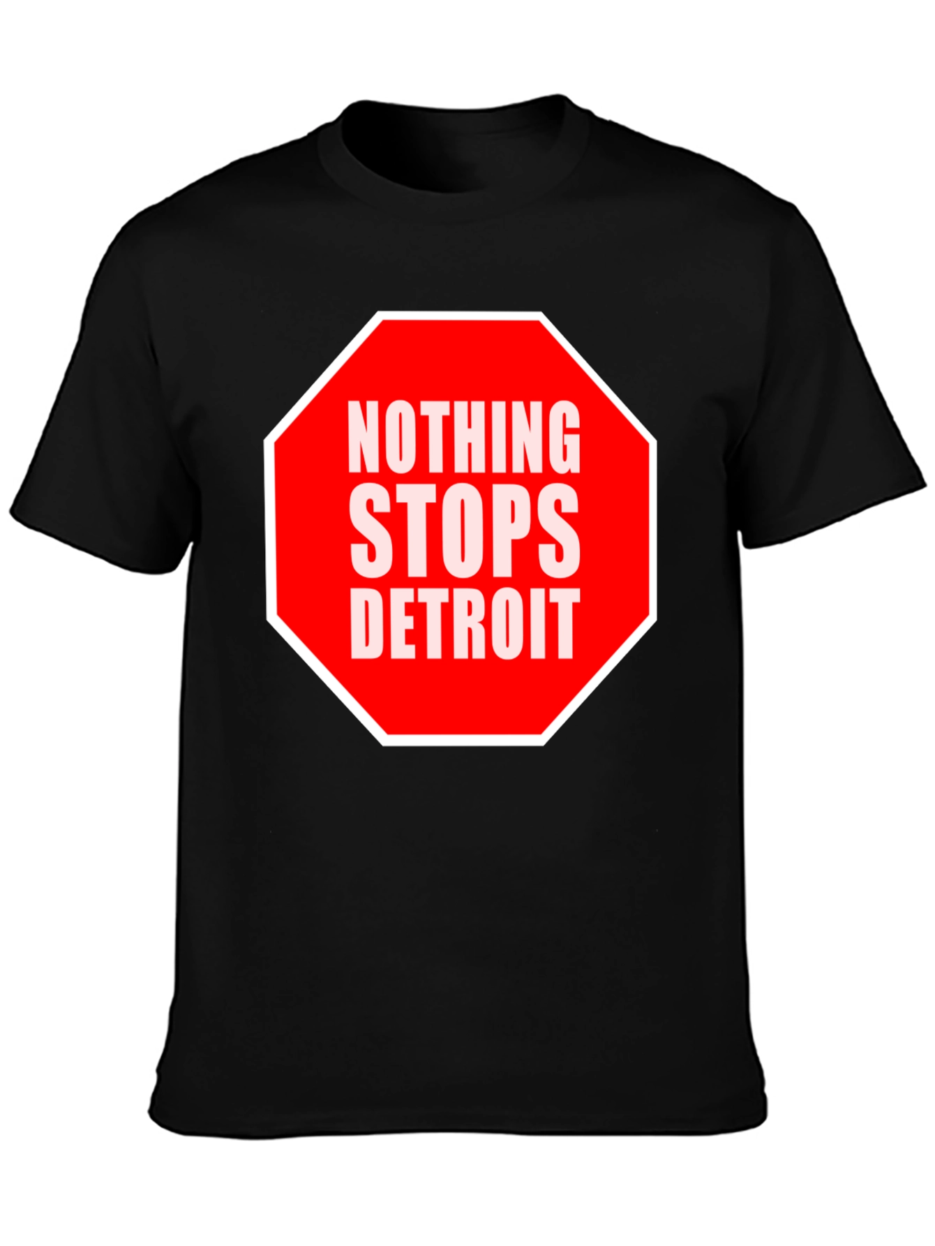 Nothing Stops Detroit T-Shirt - Black