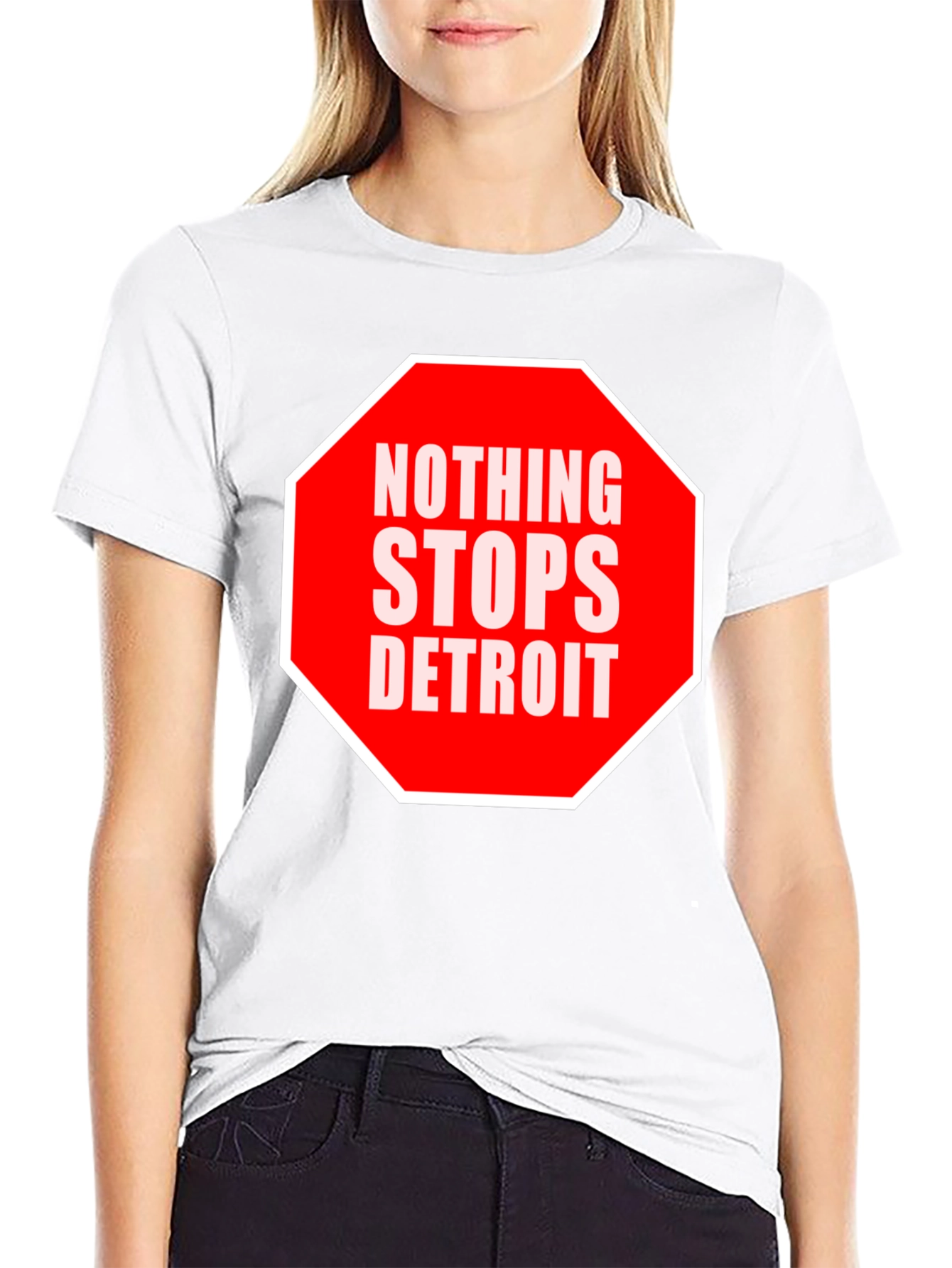 Nothing Stops Detroit T-Shirt - Black