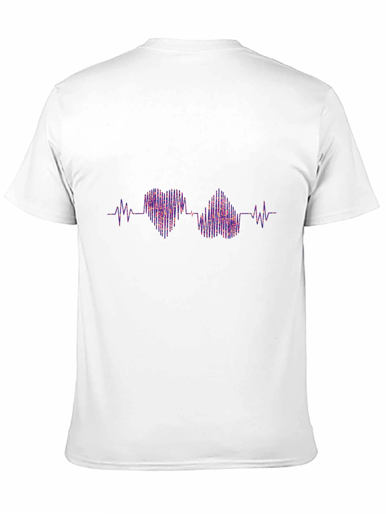 Heartbeat Rhythm Graphic Tee - Trendy Casual Style