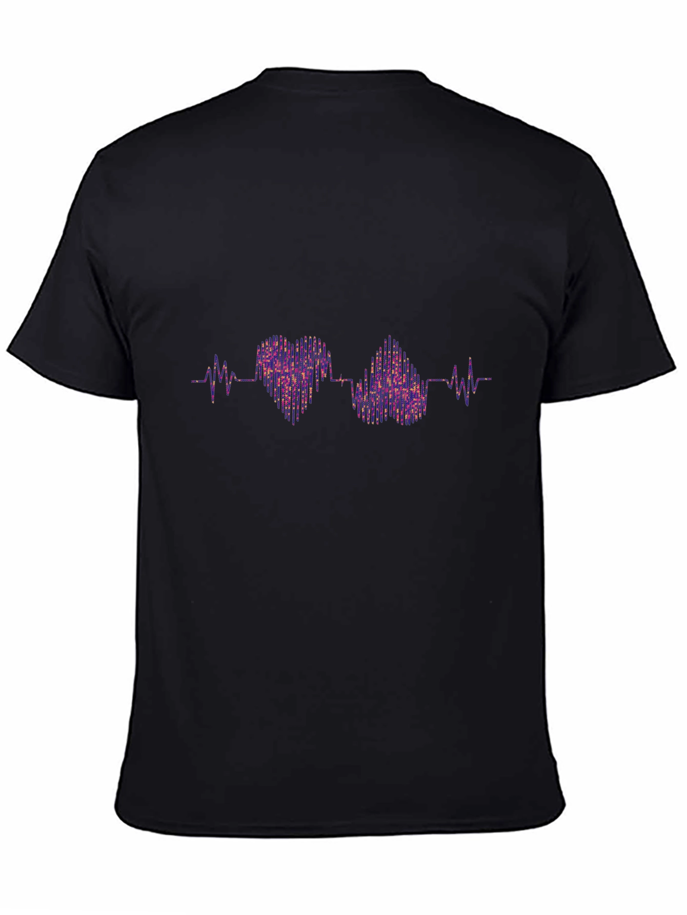 Heartbeat Rhythm Graphic Tee - Trendy Casual Style