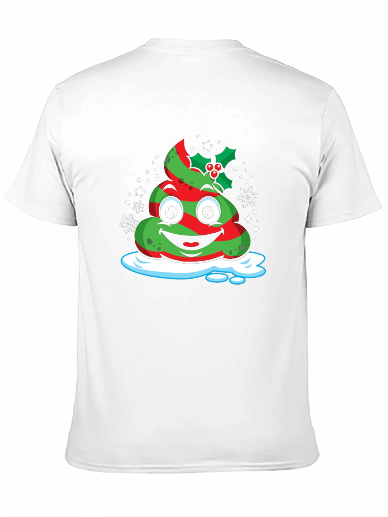 Christmas Poop Emoji T-Shirt - Festive Holiday Tee