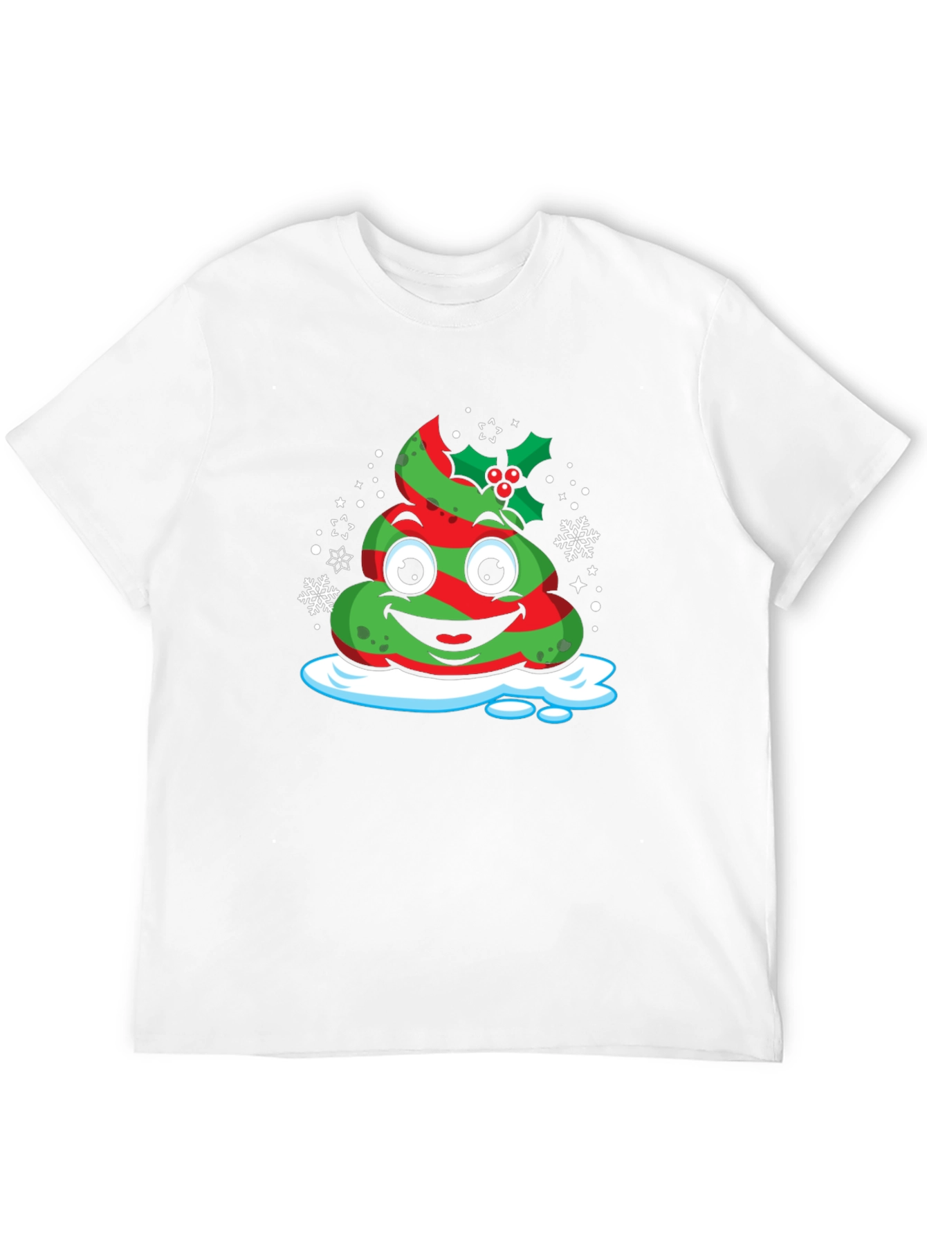 Christmas Poop Emoji T-Shirt - Festive Holiday Tee