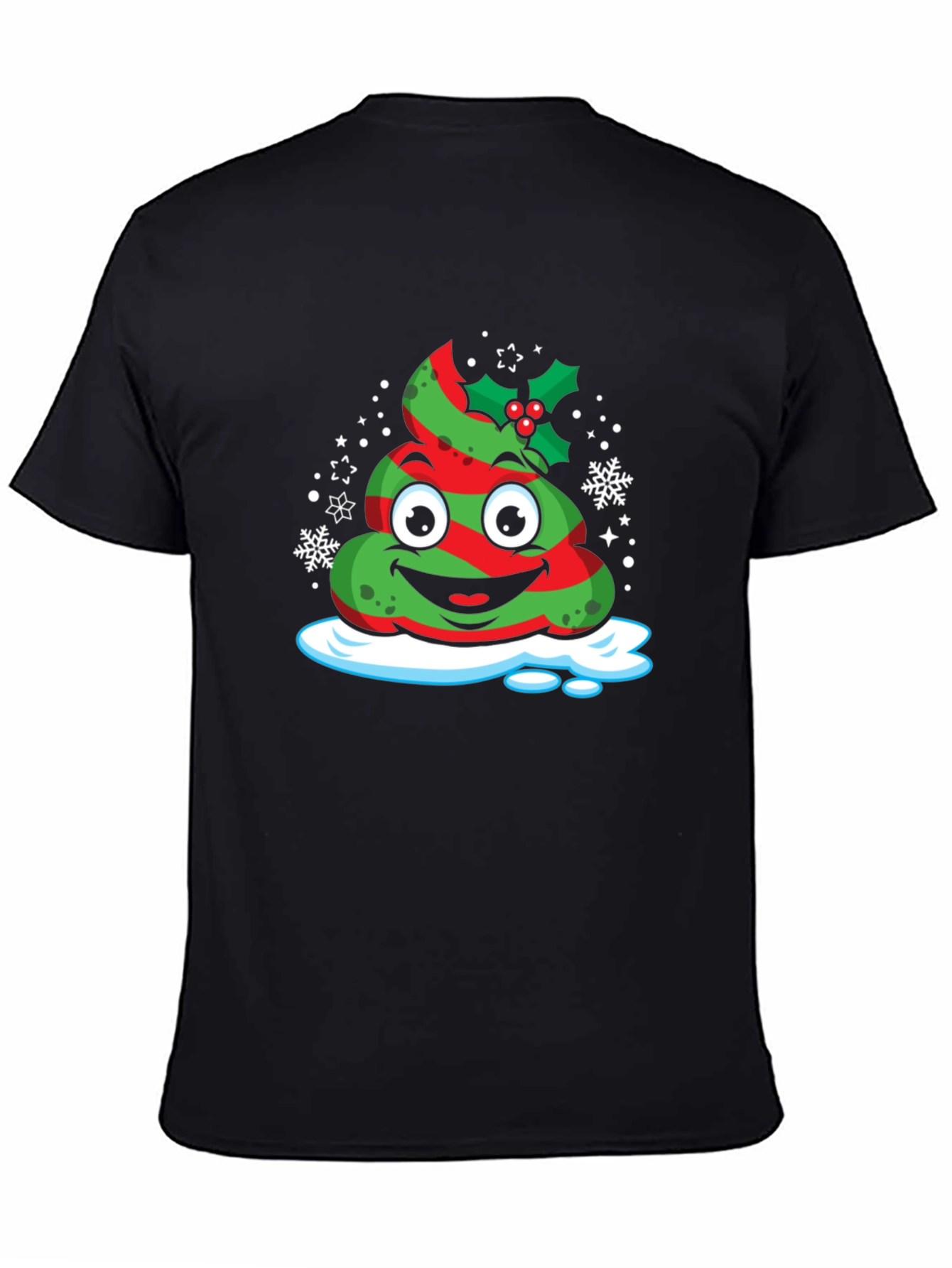 Christmas Poop Emoji T-Shirt - Festive Holiday Tee