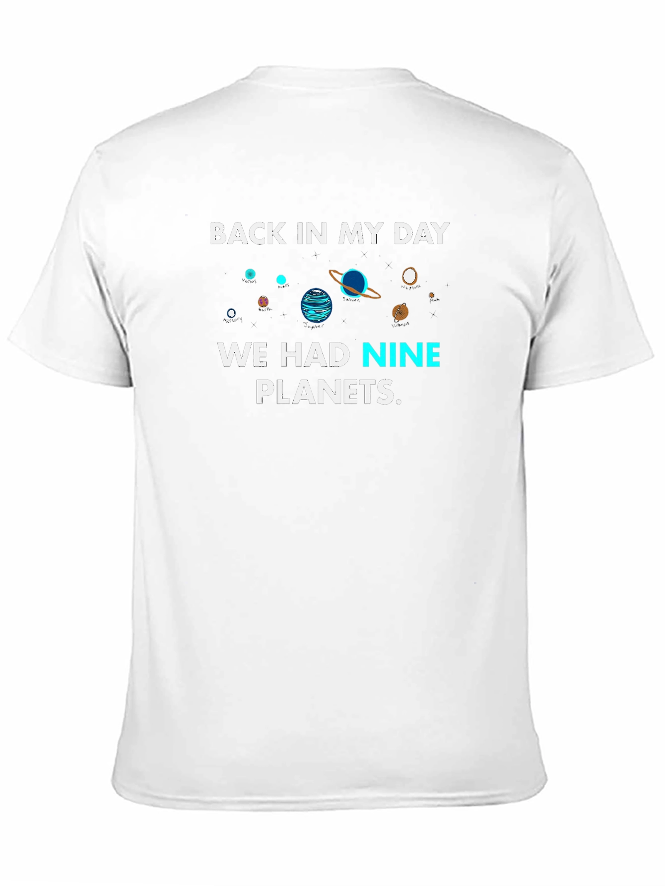 Nine Planets T-Shirt - Nostalgic Retro Space Design