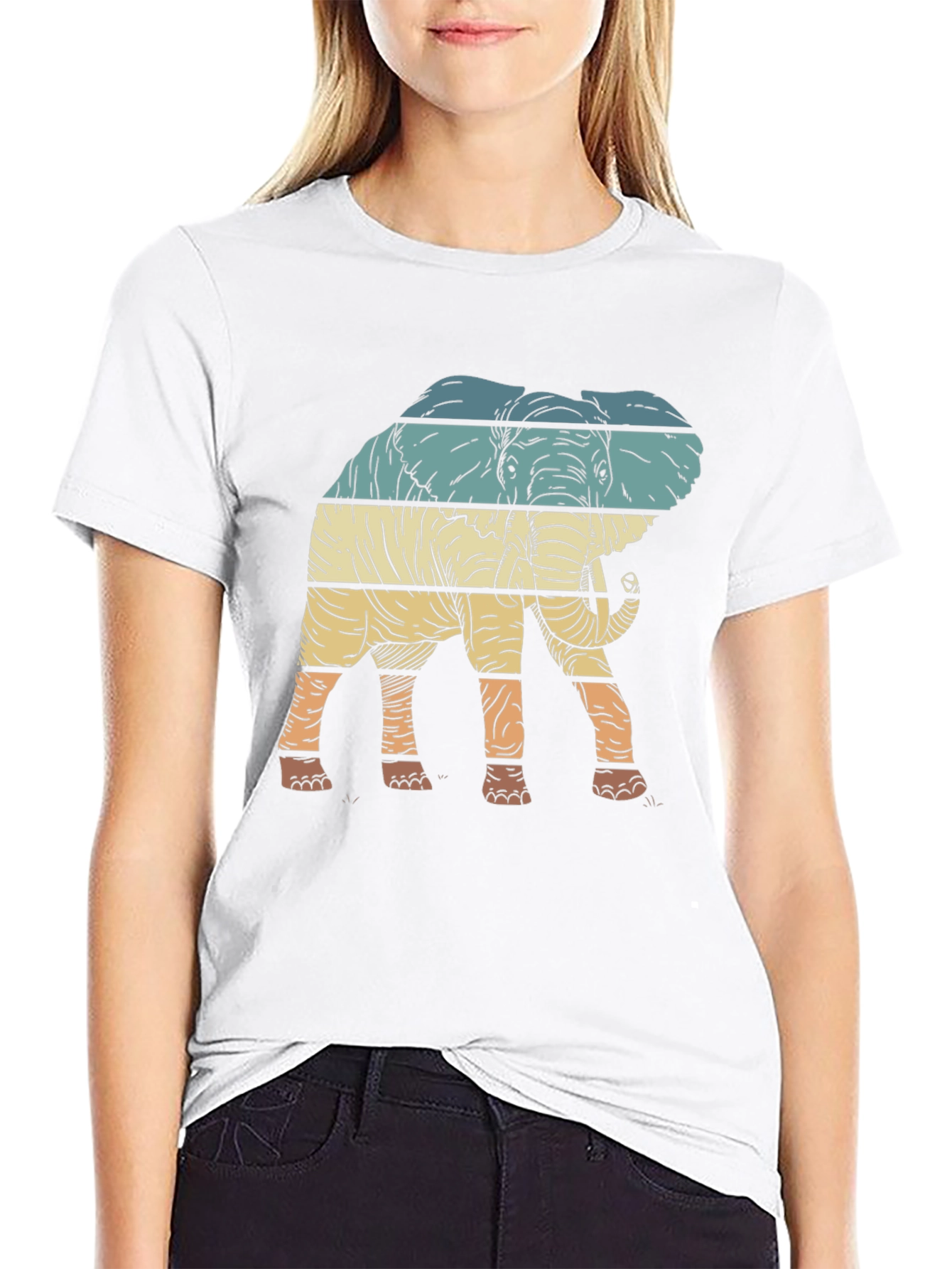 Retro Elephant Graphic Tee