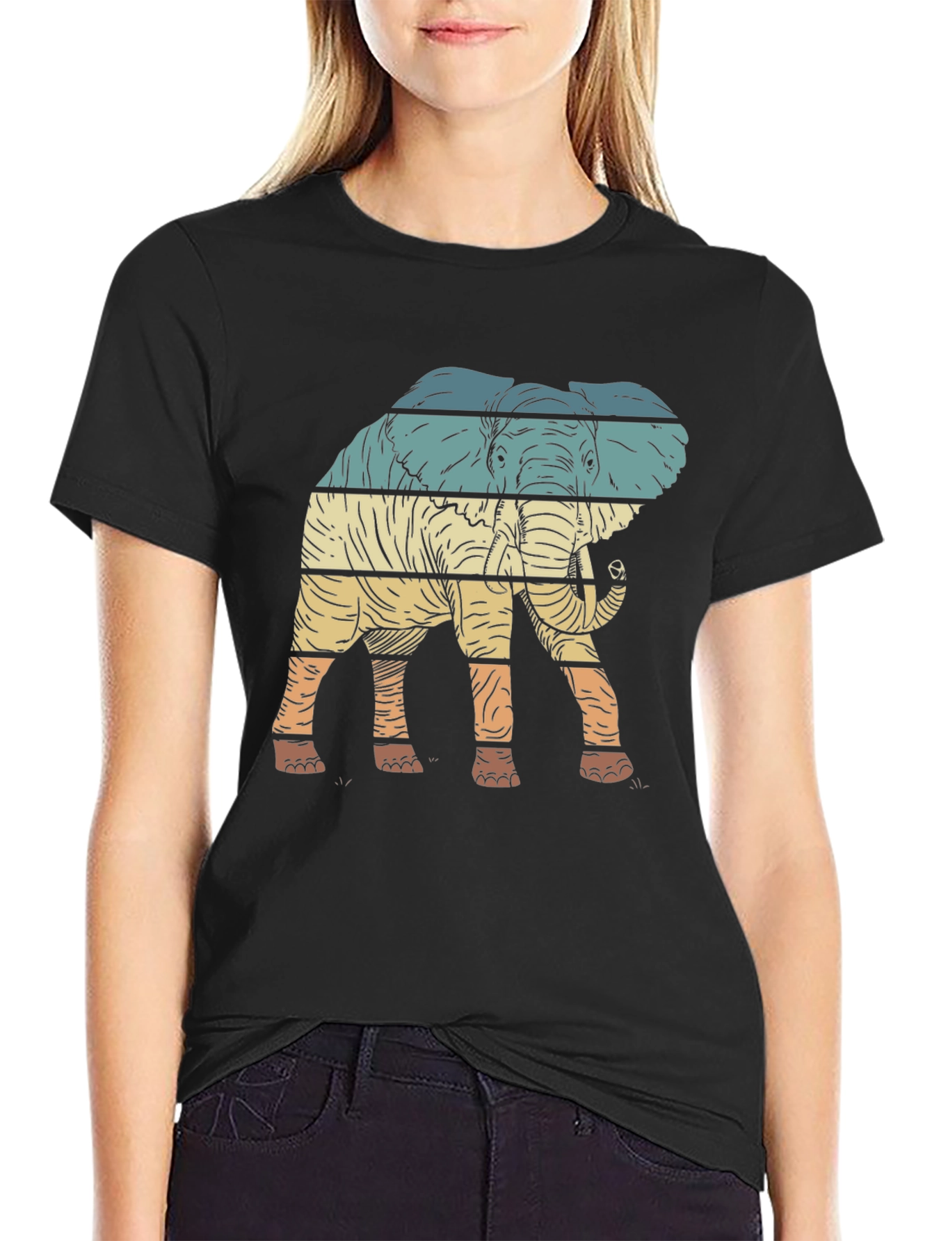 Retro Elephant Graphic Tee