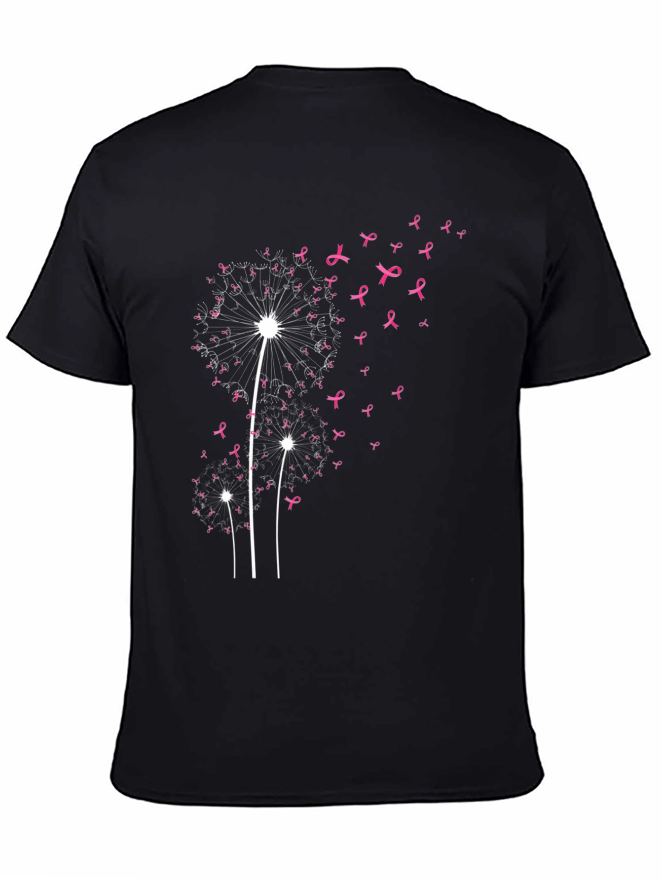 Dandelion Pink Ribbon Graphic Tee