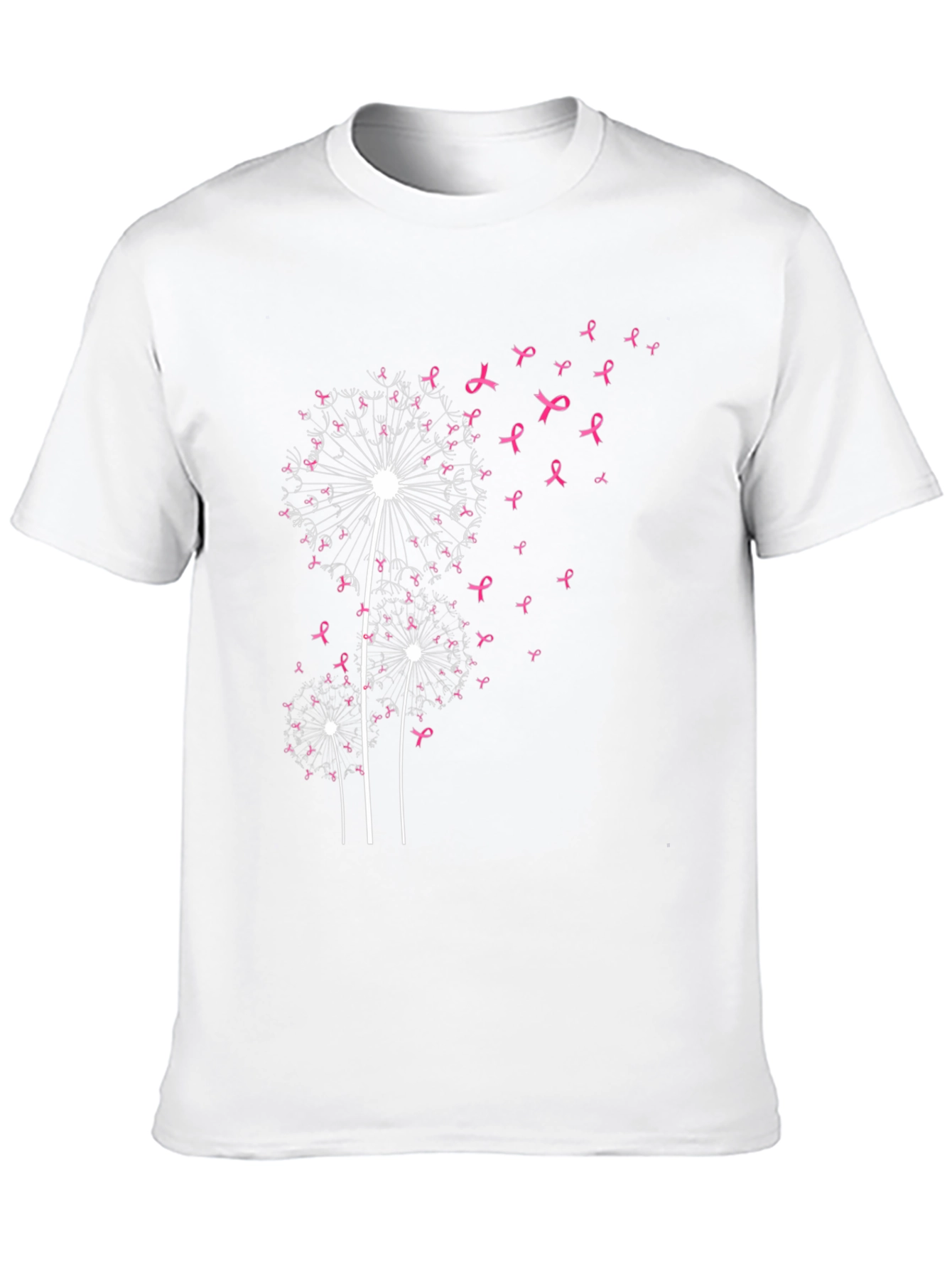 Dandelion Pink Ribbon Graphic Tee