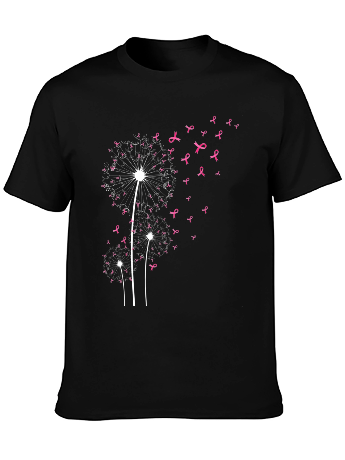 Dandelion Pink Ribbon Graphic Tee
