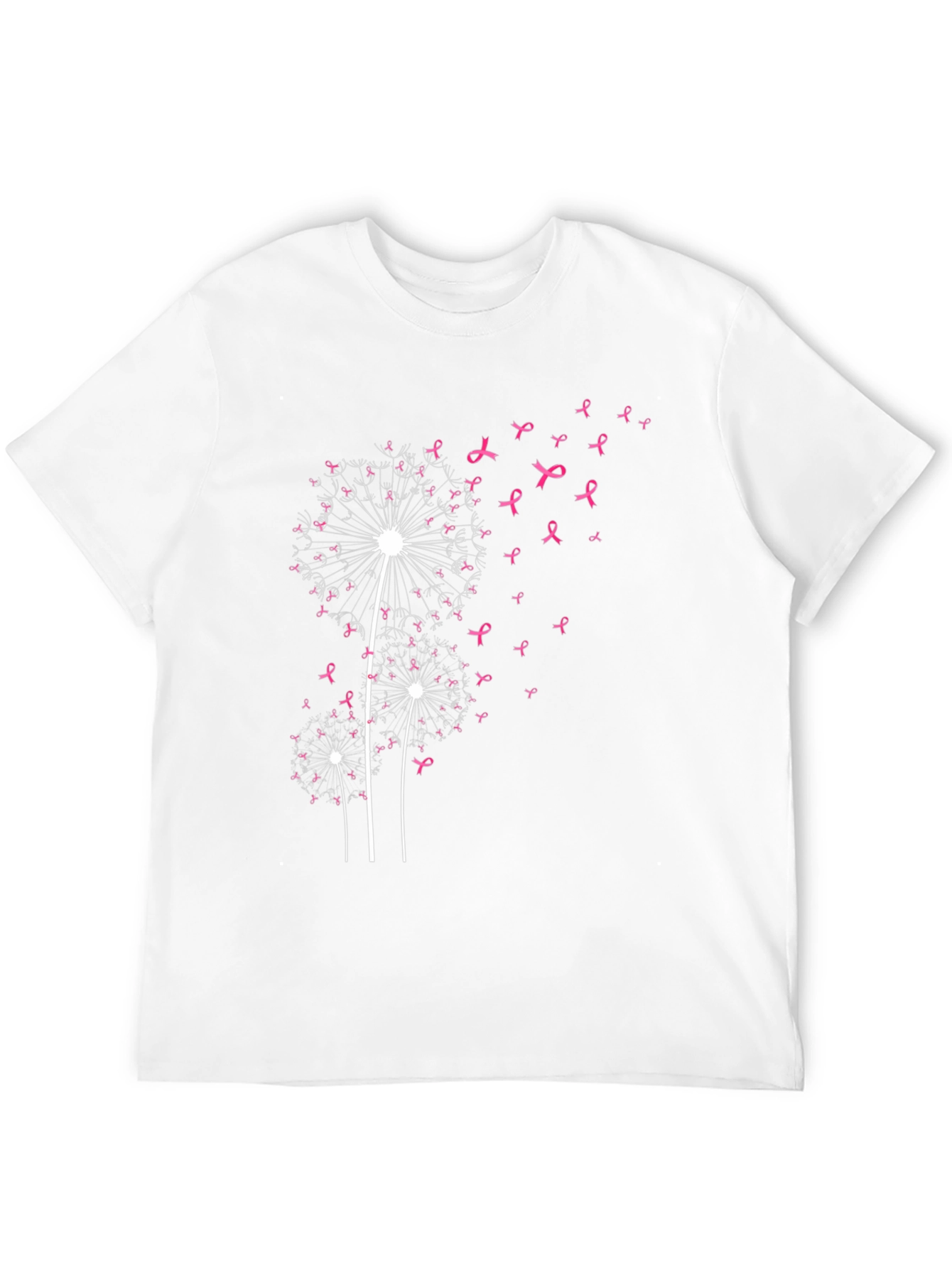 Dandelion Pink Ribbon Graphic Tee