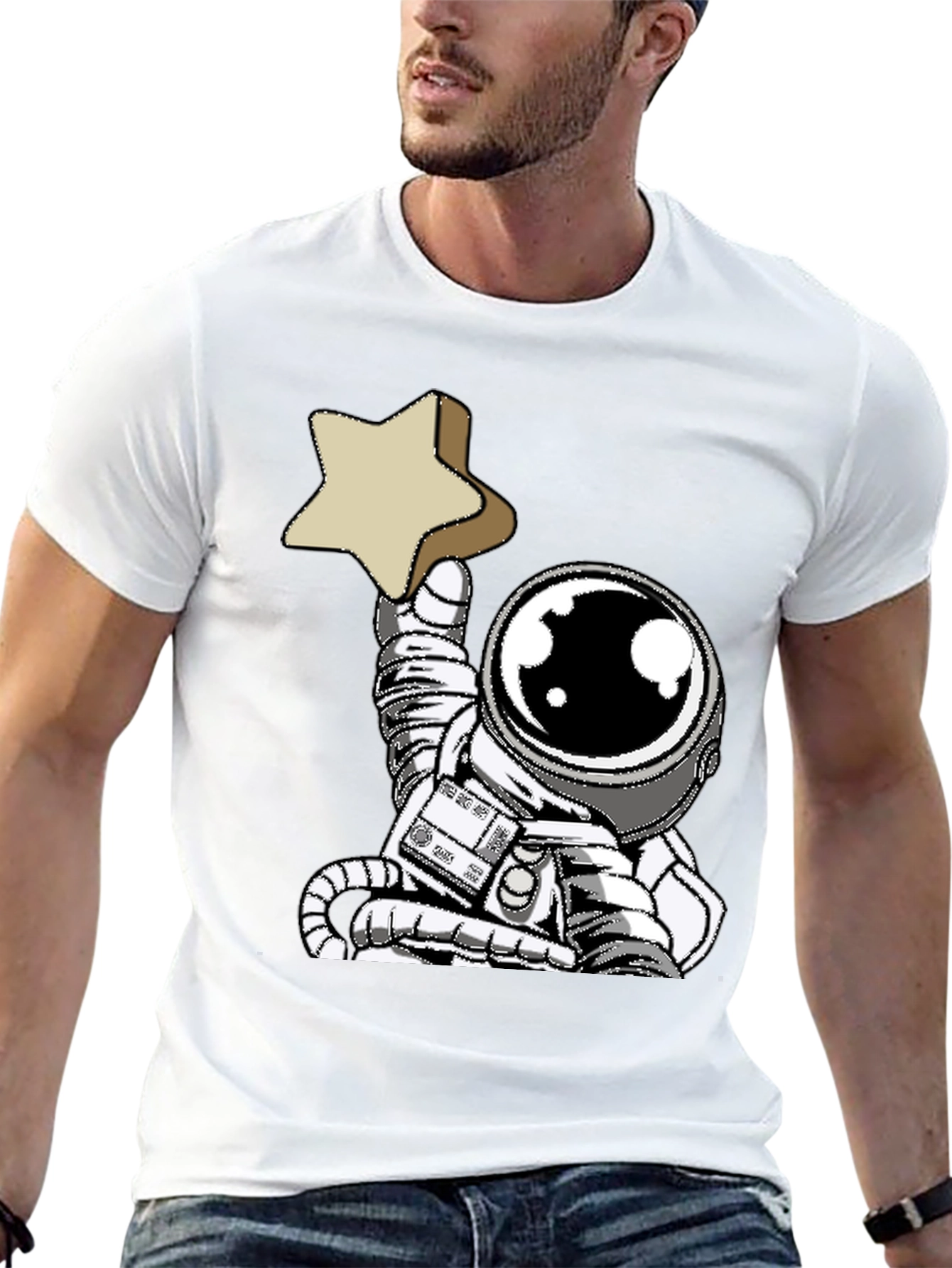 Astronaut Star T-Shirt - Reach for the Stars!