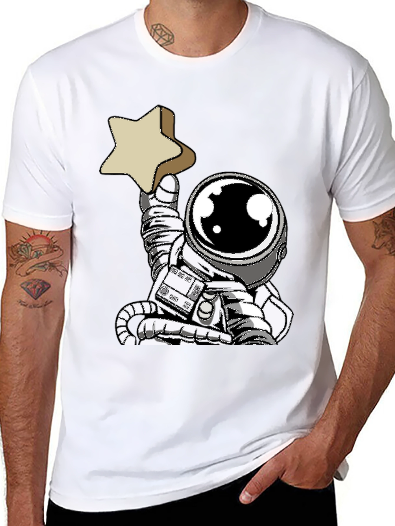 Astronaut Star T-Shirt - Reach for the Stars!