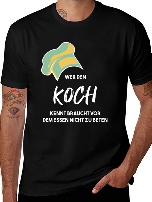 Wer den Koch Kennt T-Shirt - Funny Chef Tee