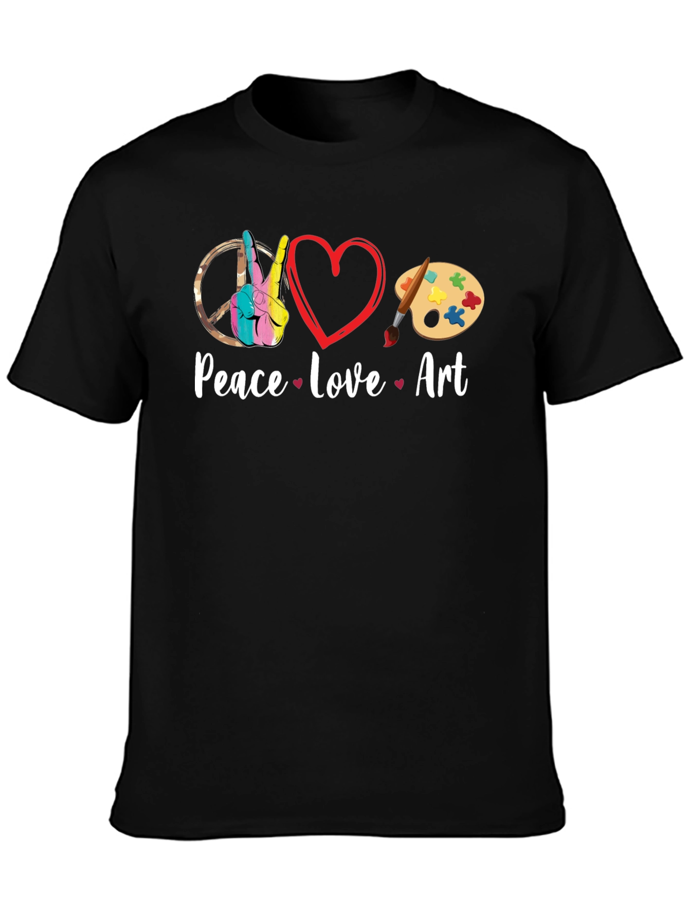Peace Love Art T-Shirt