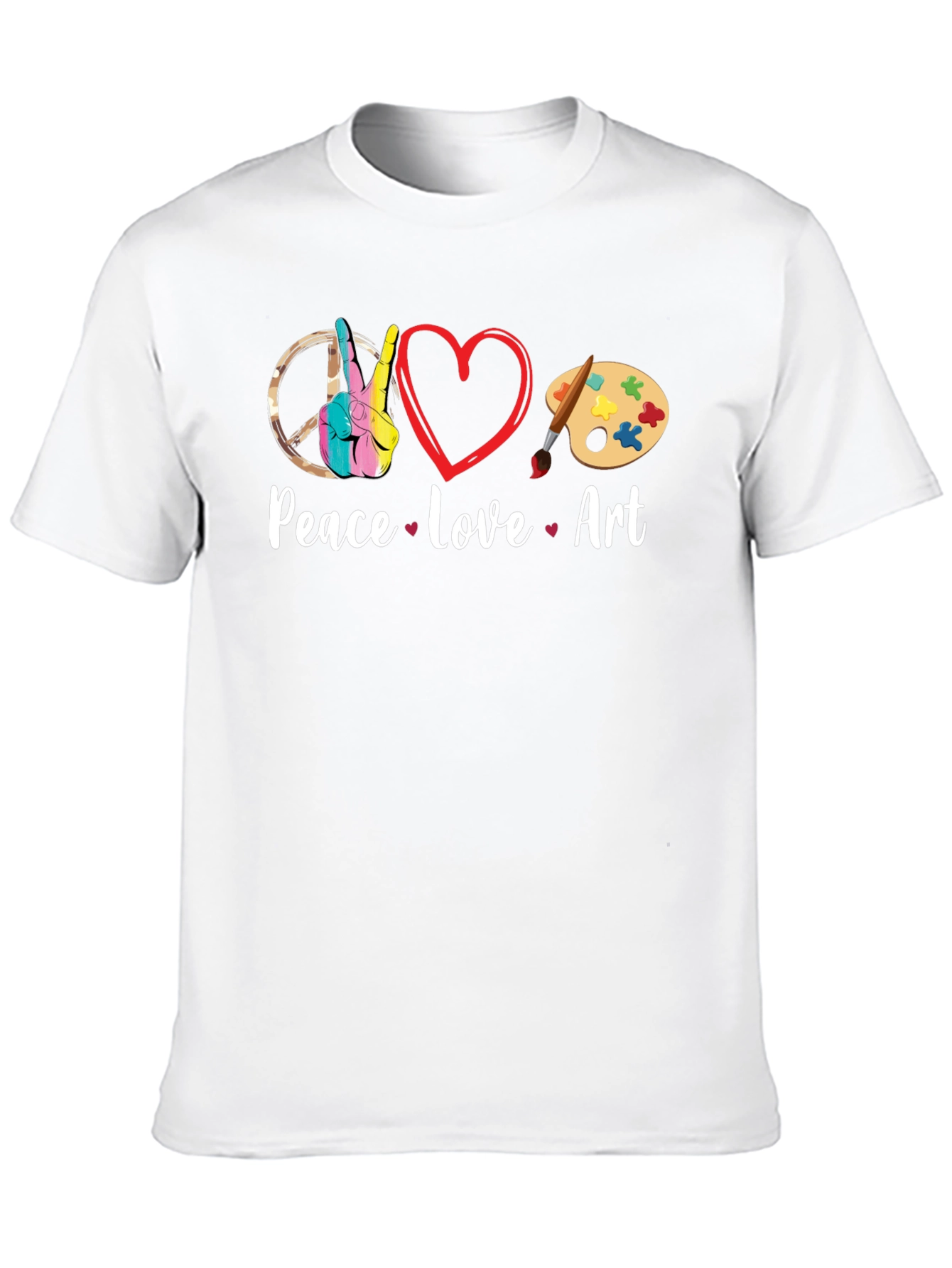 Peace Love Art T-Shirt