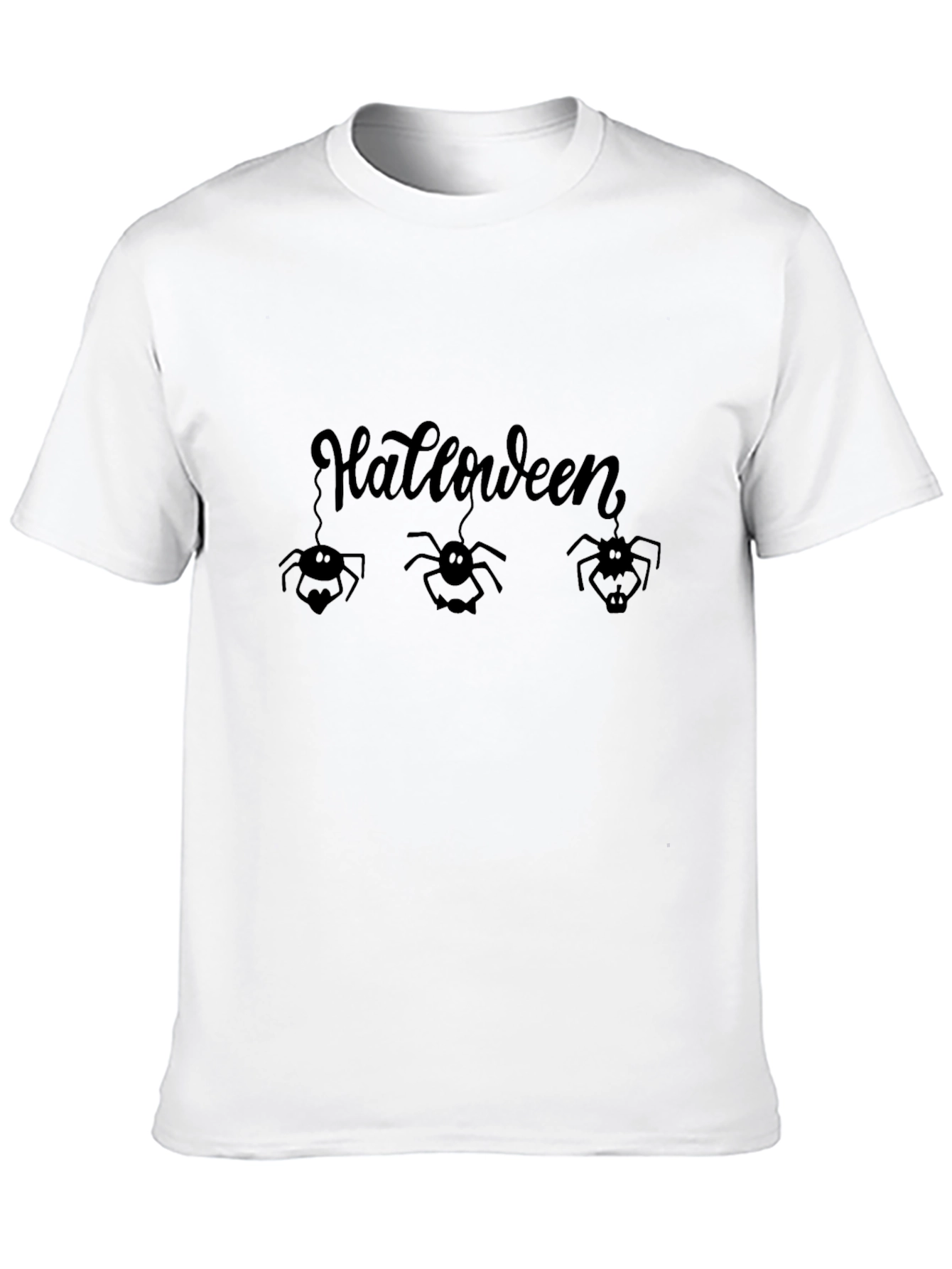 Halloween Spider Graphic Tee - Mens Black T-Shirt