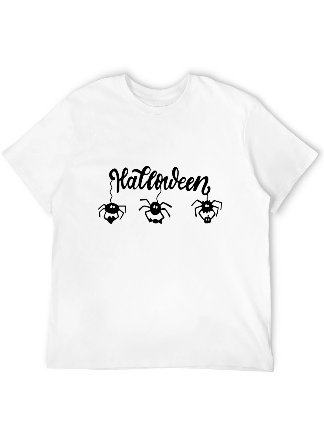 Halloween Spider Graphic Tee - Mens Black T-Shirt