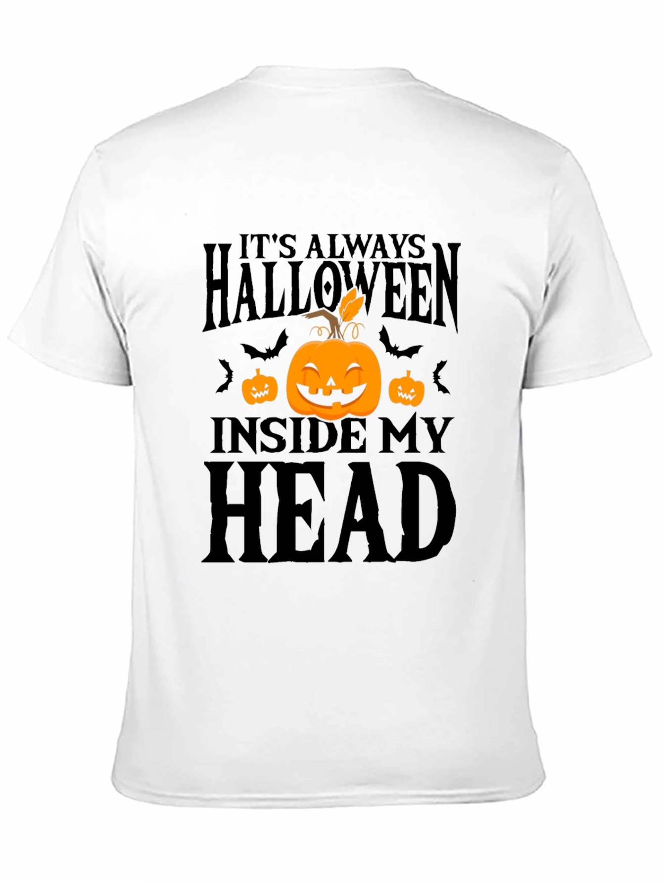 Halloween Inside My Head Black T-Shirt