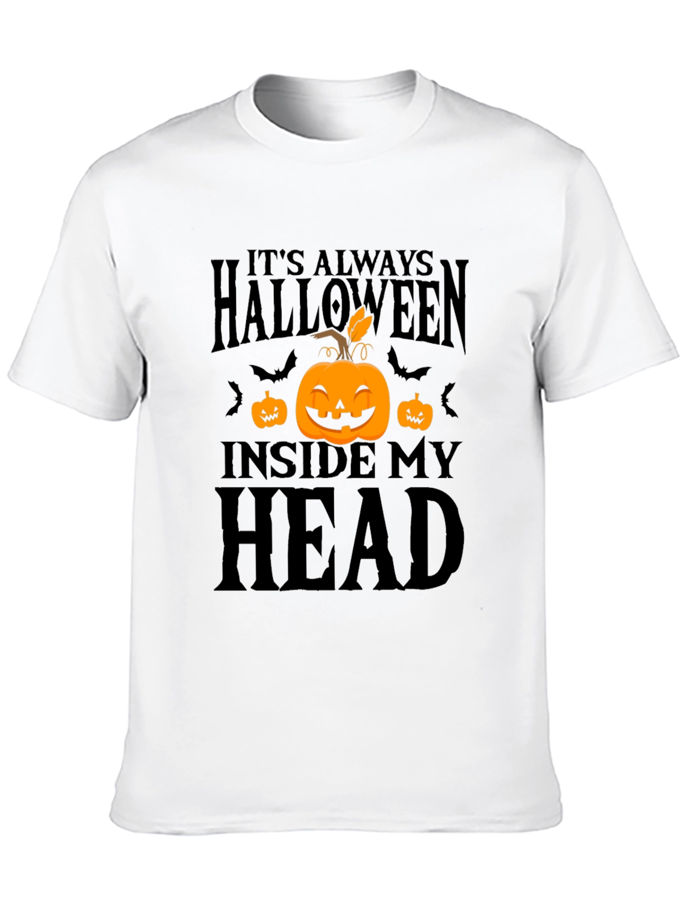 Halloween Inside My Head Black T-Shirt