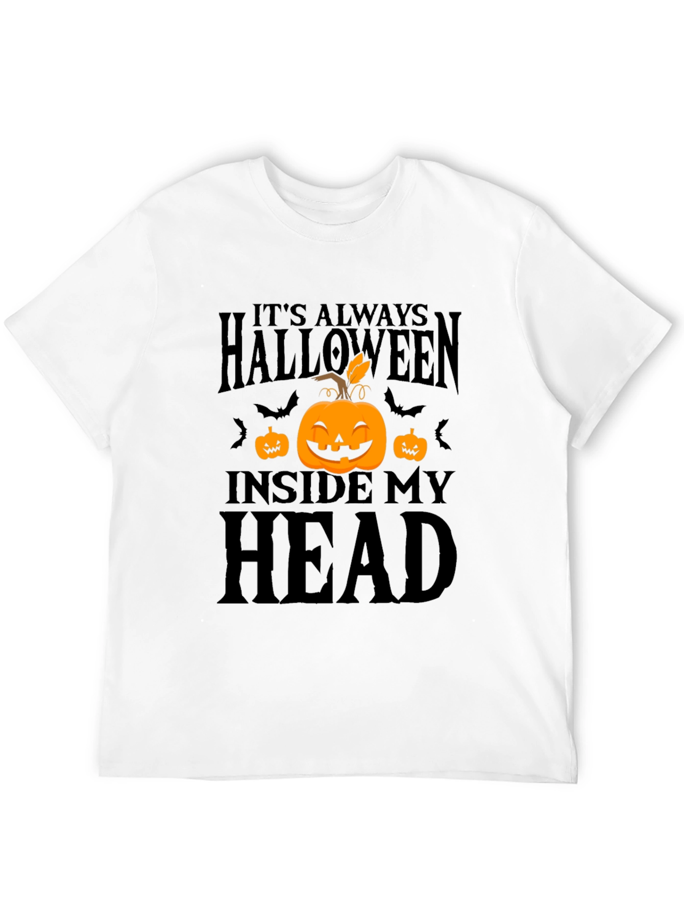 Halloween Inside My Head Black T-Shirt