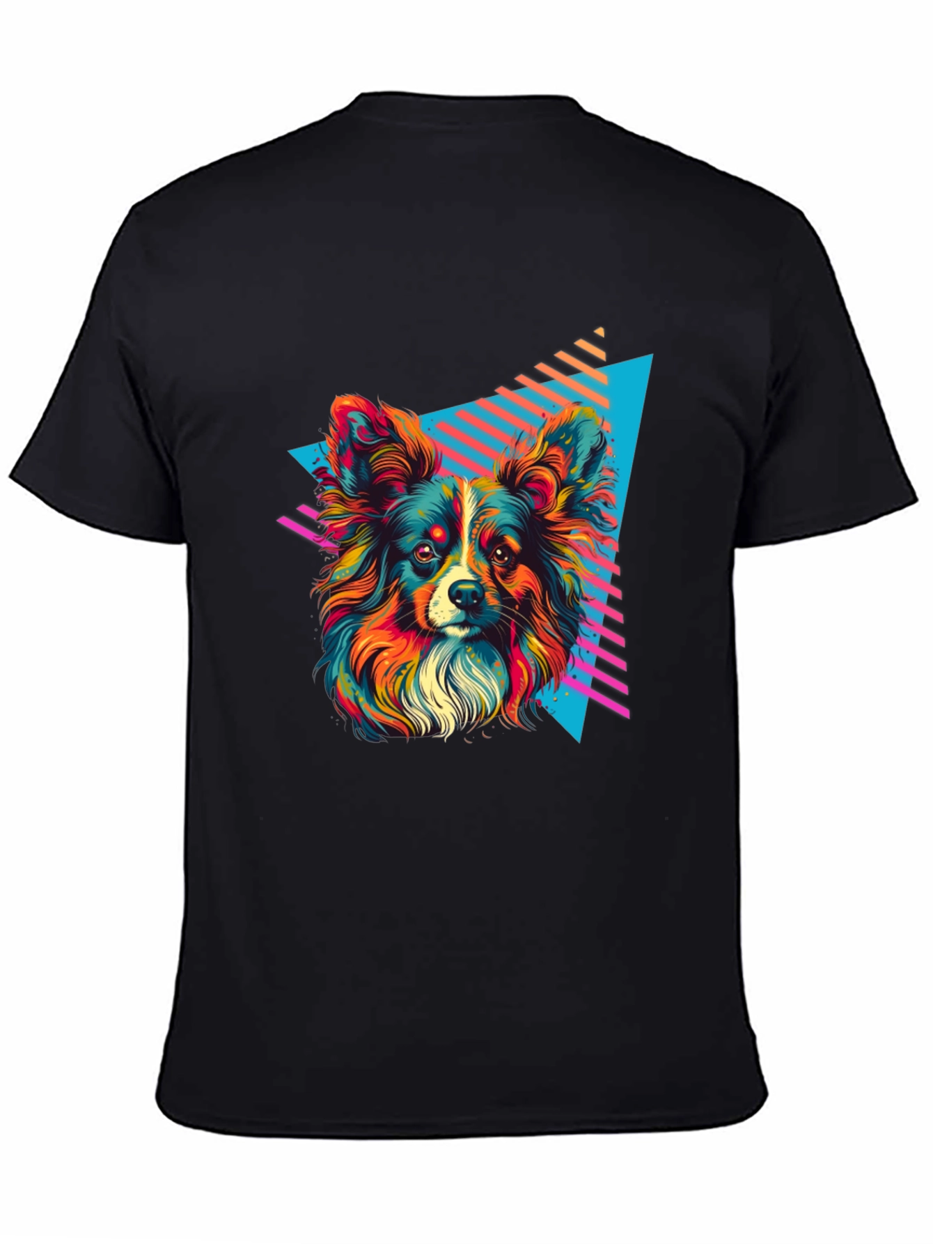 Retro Dog Graphic Tee - Vivid 80s Style