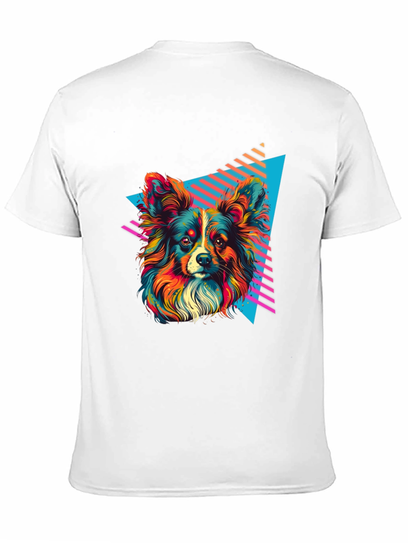 Retro Dog Graphic Tee - Vivid 80s Style