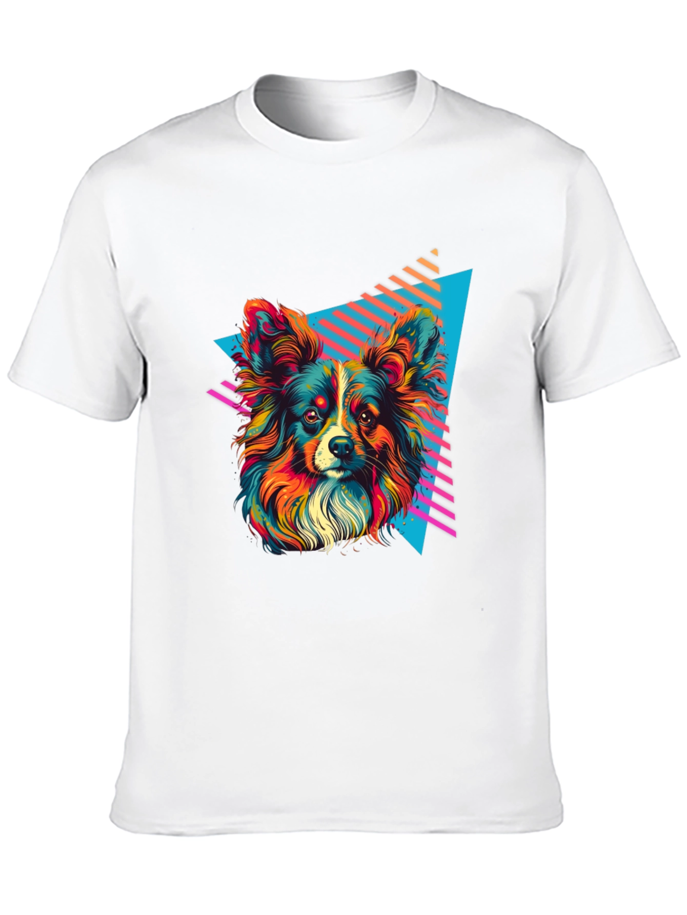 Retro Dog Graphic Tee - Vivid 80s Style