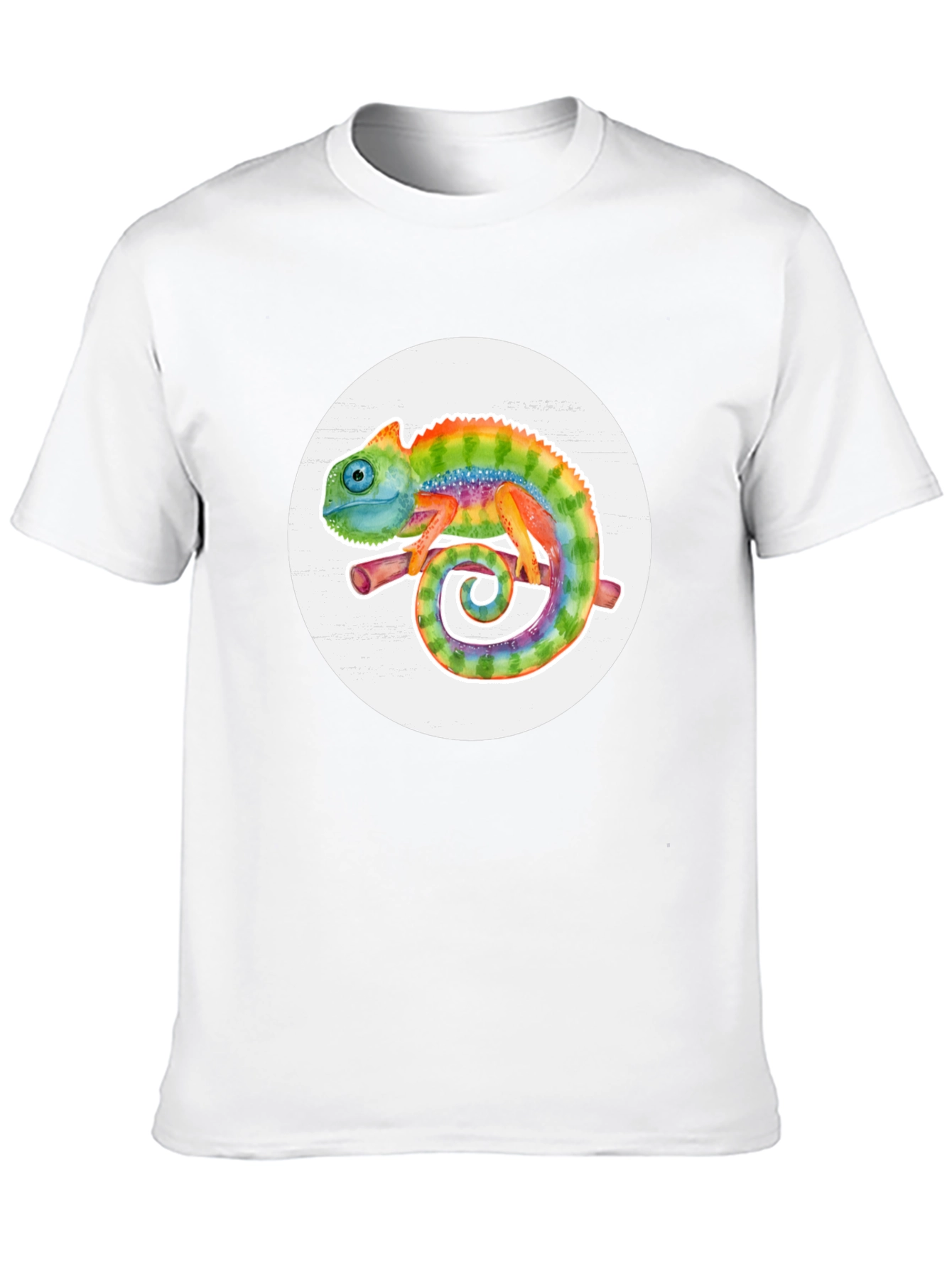 Rainbow Chameleon Graphic Tee