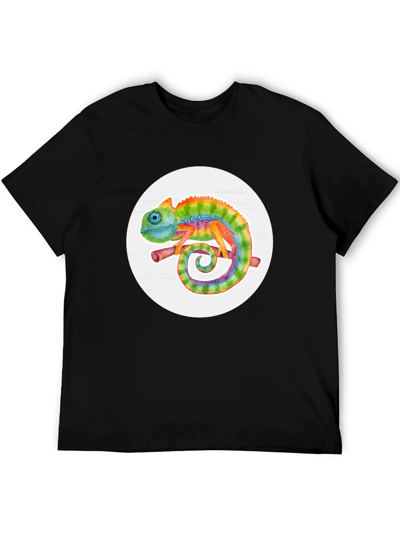 Rainbow Chameleon Graphic Tee
