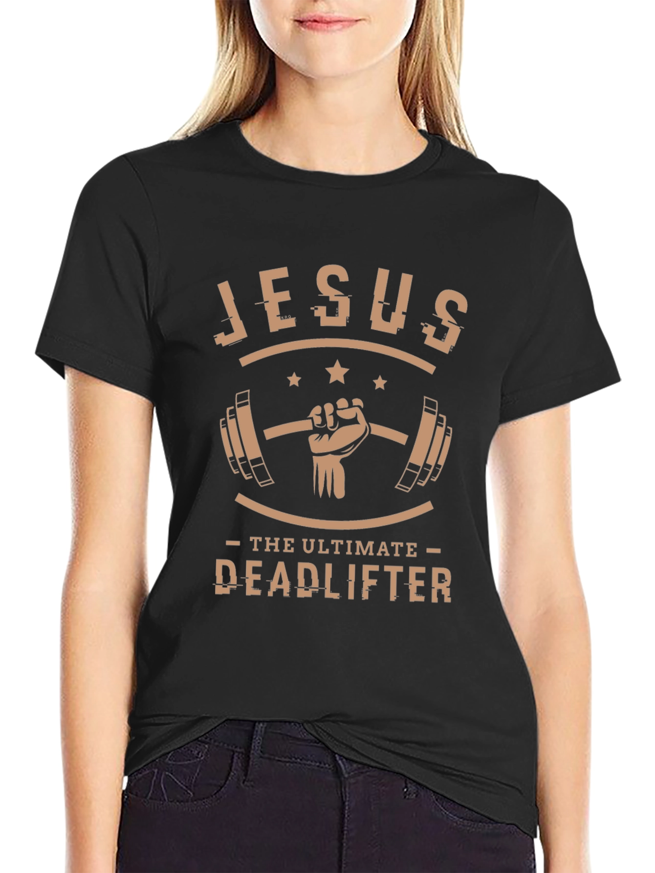 Jesus The Ultimate Deadlifter Graphic T-Shirt