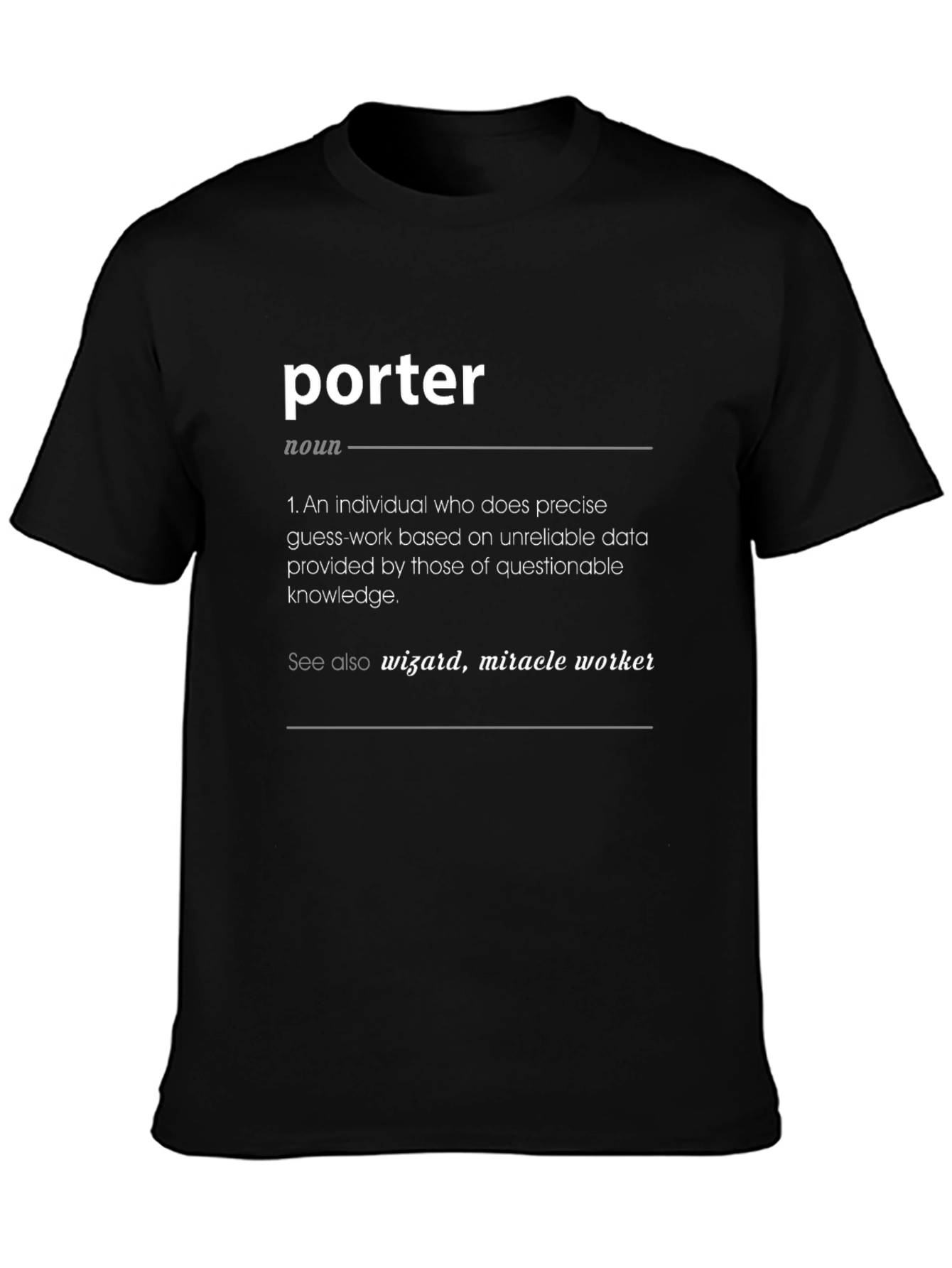 Porter Definition T-Shirt
