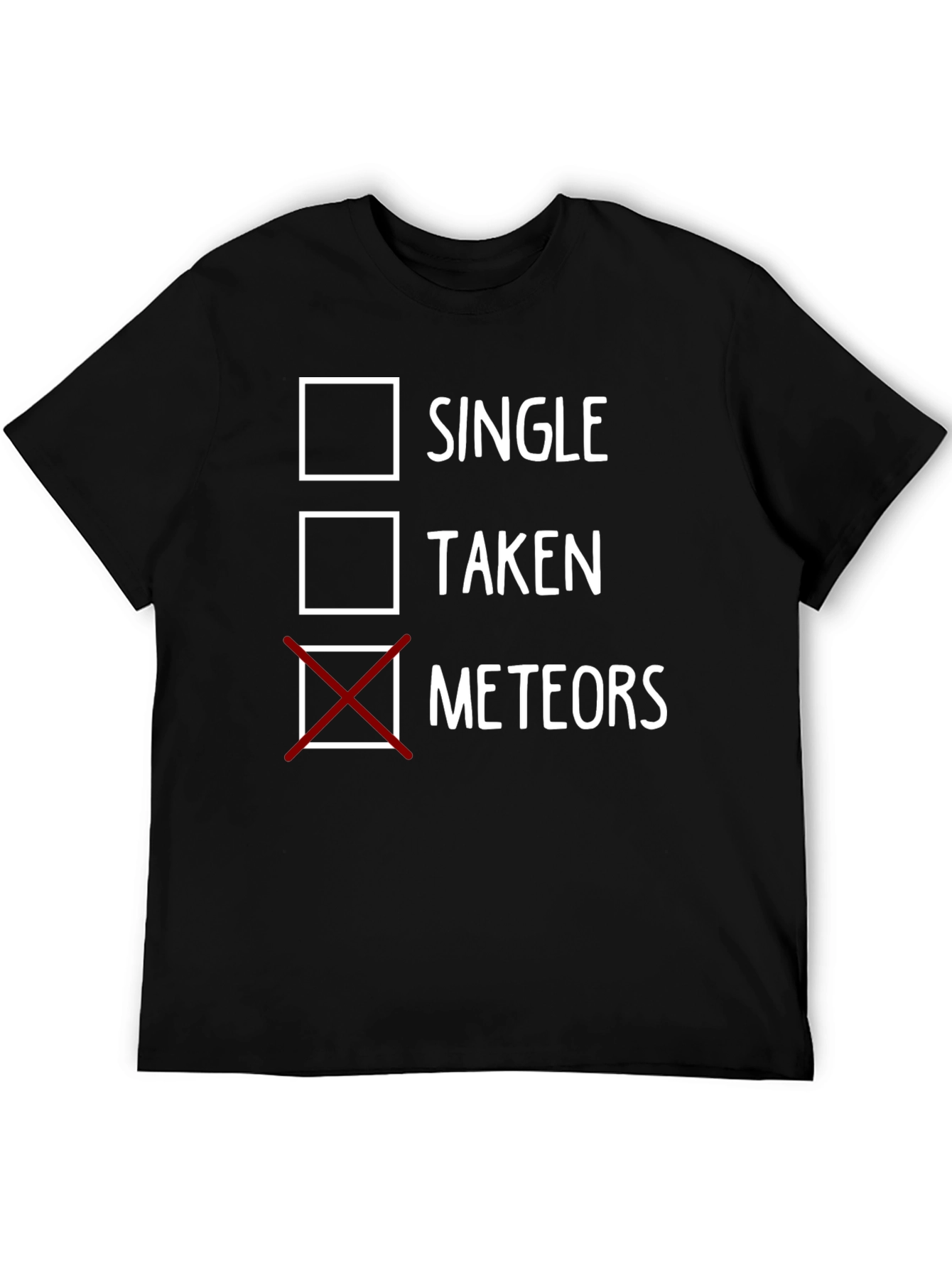 Single Taken Meteors Black Graphic T-Shirt
