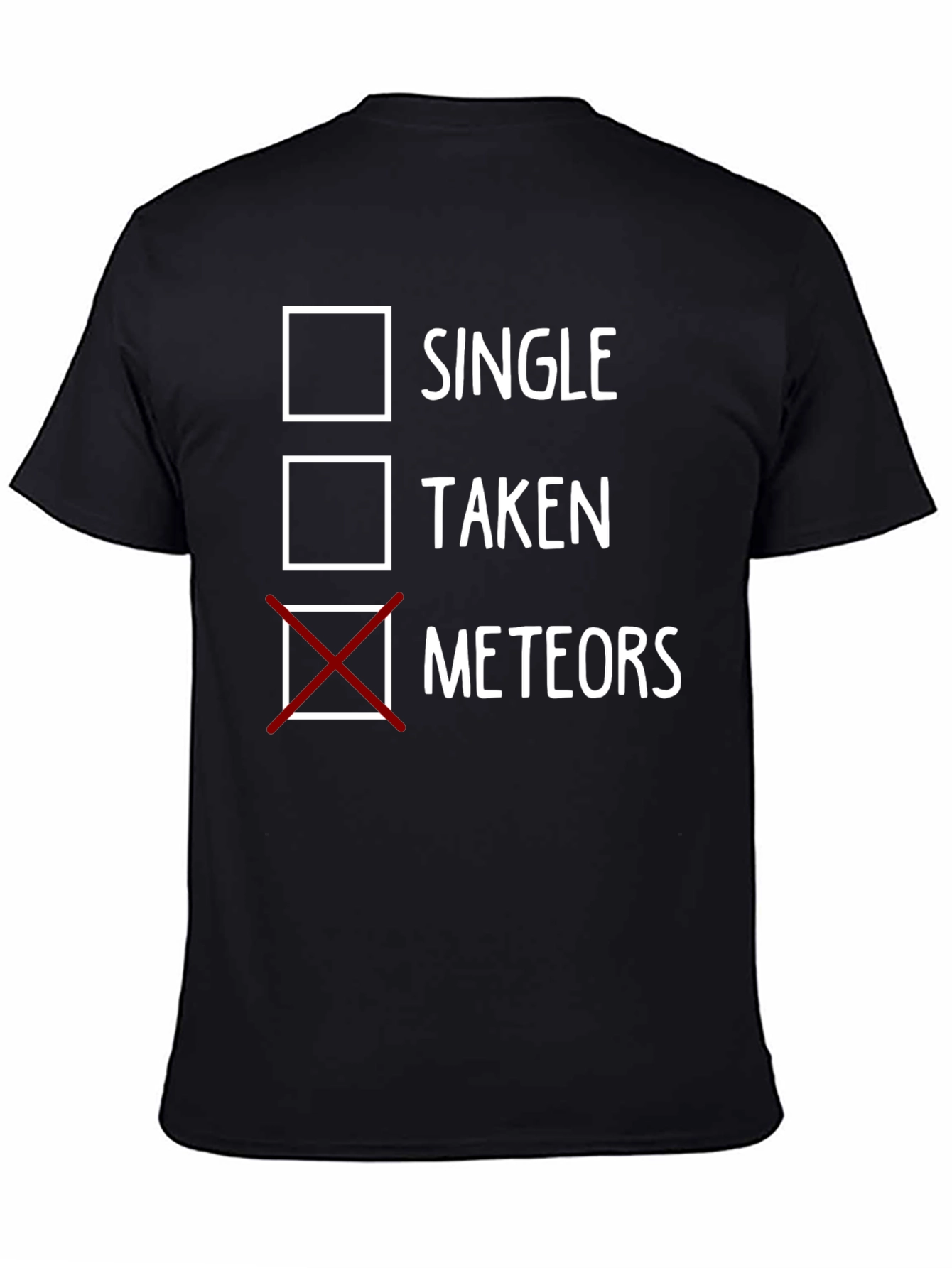 Single Taken Meteors Black Graphic T-Shirt
