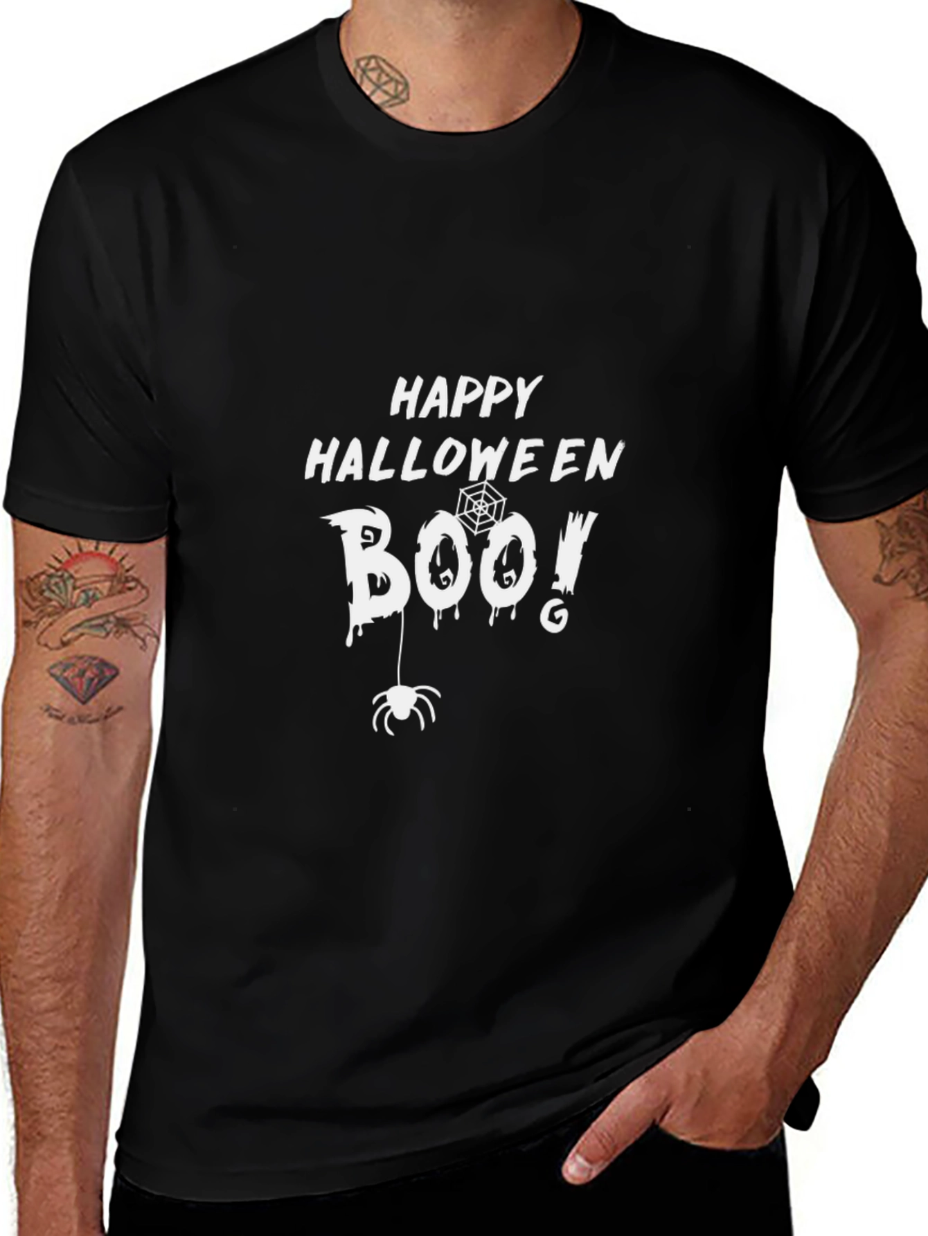 Happy Halloween Boo! Black T-Shirt