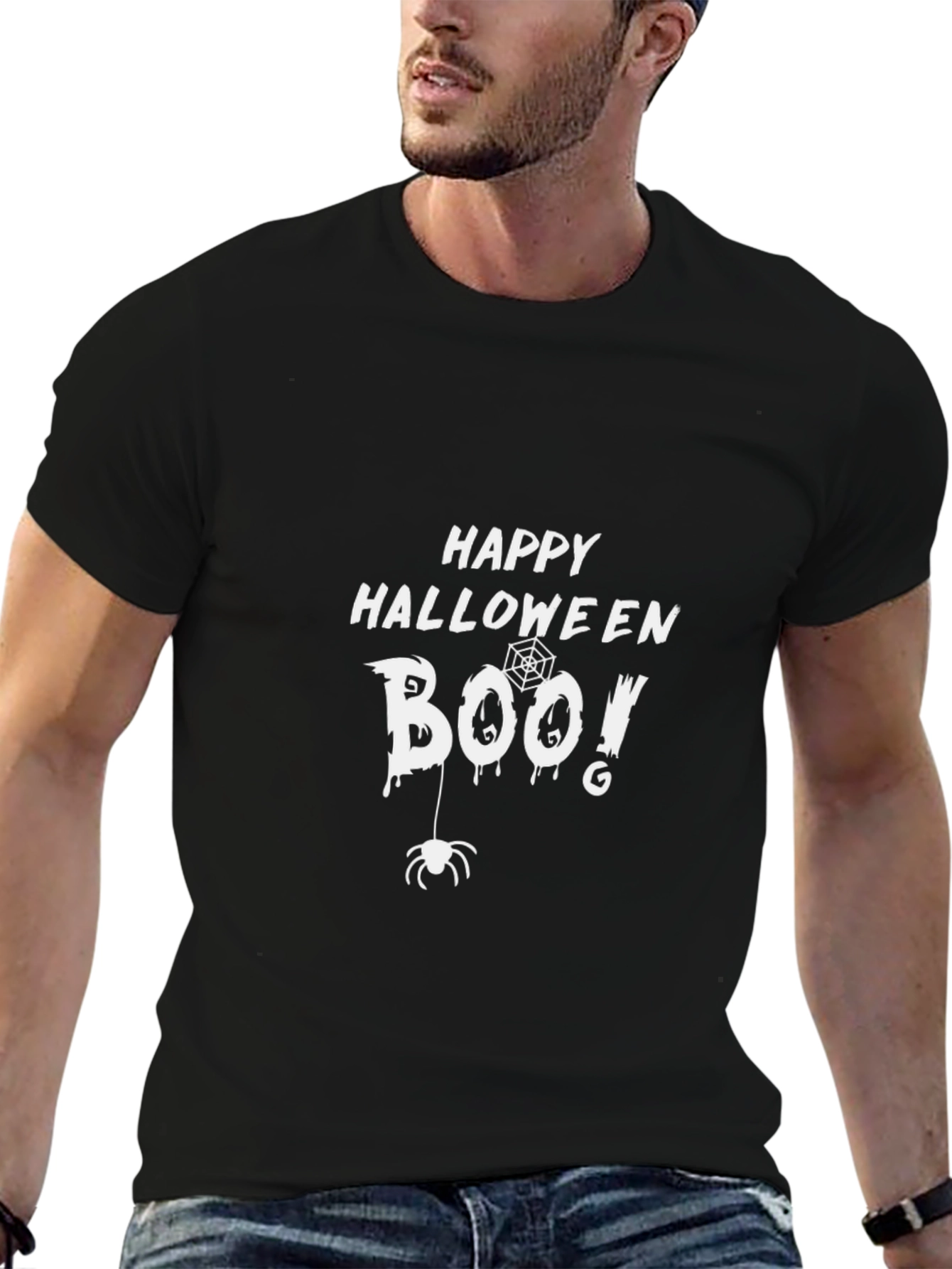 Happy Halloween Boo! Black T-Shirt