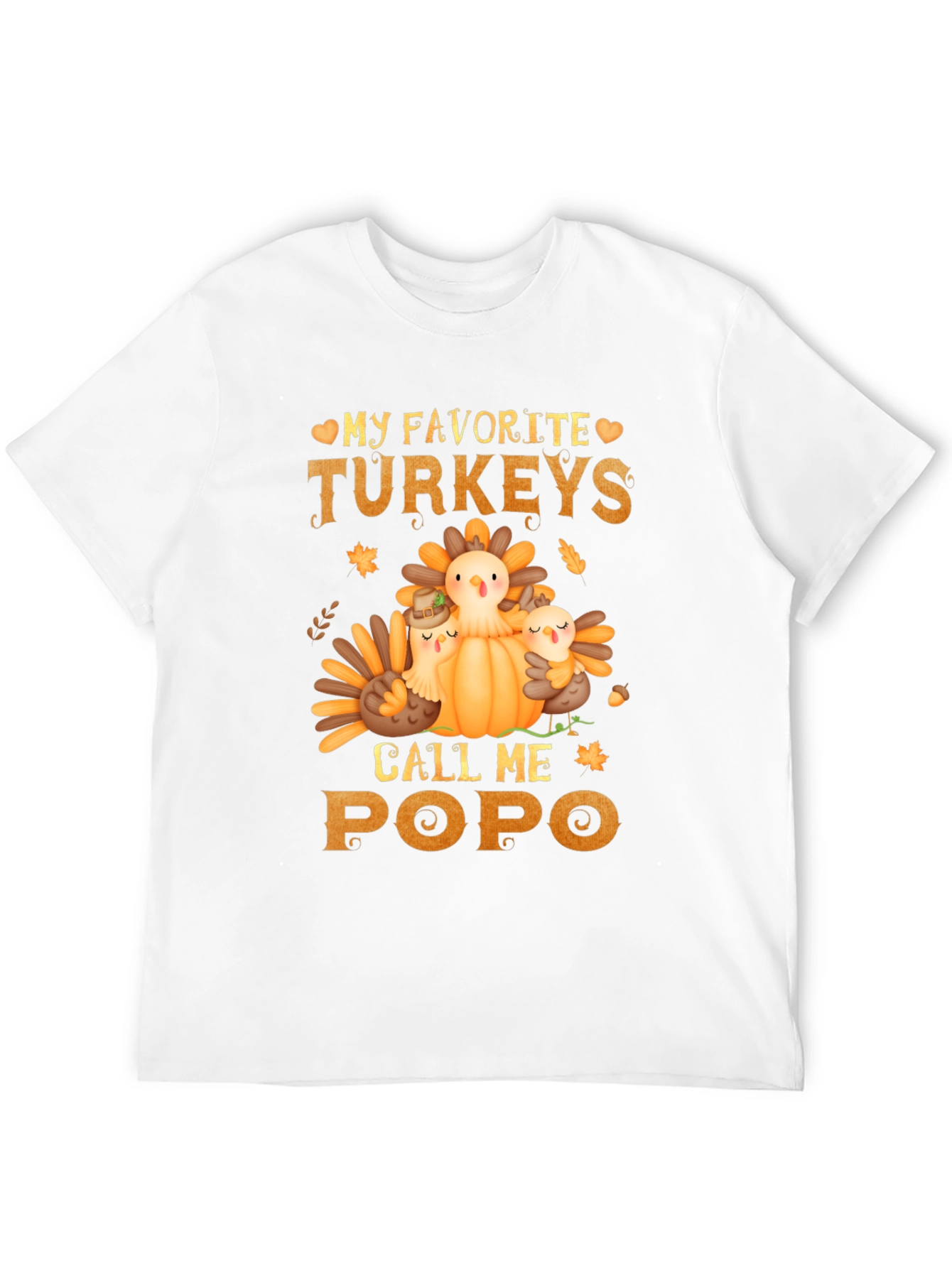 Thanksgiving Turkey Popo T-Shirt