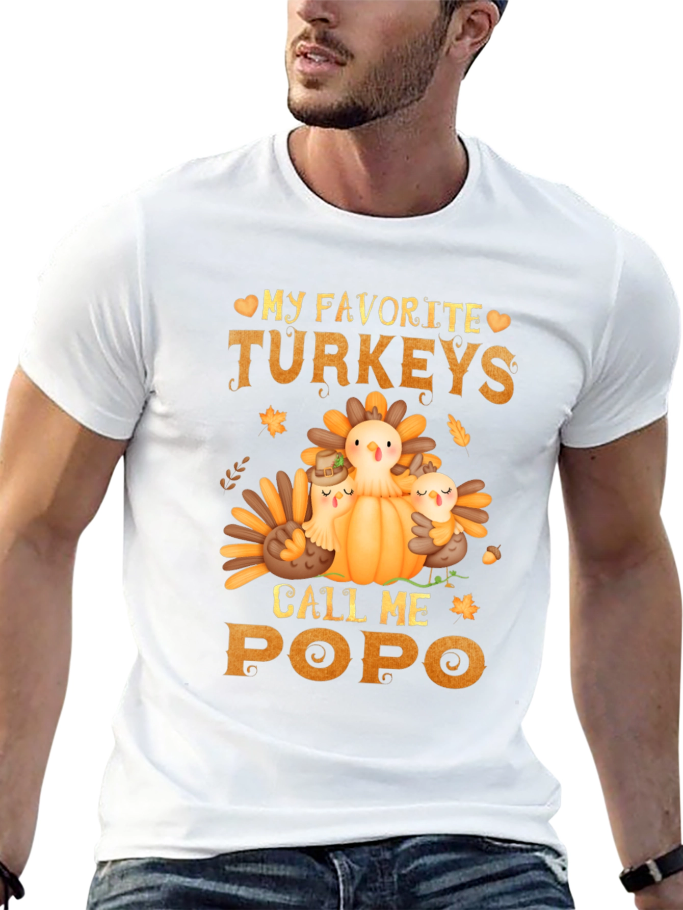 Thanksgiving Turkey Popo T-Shirt
