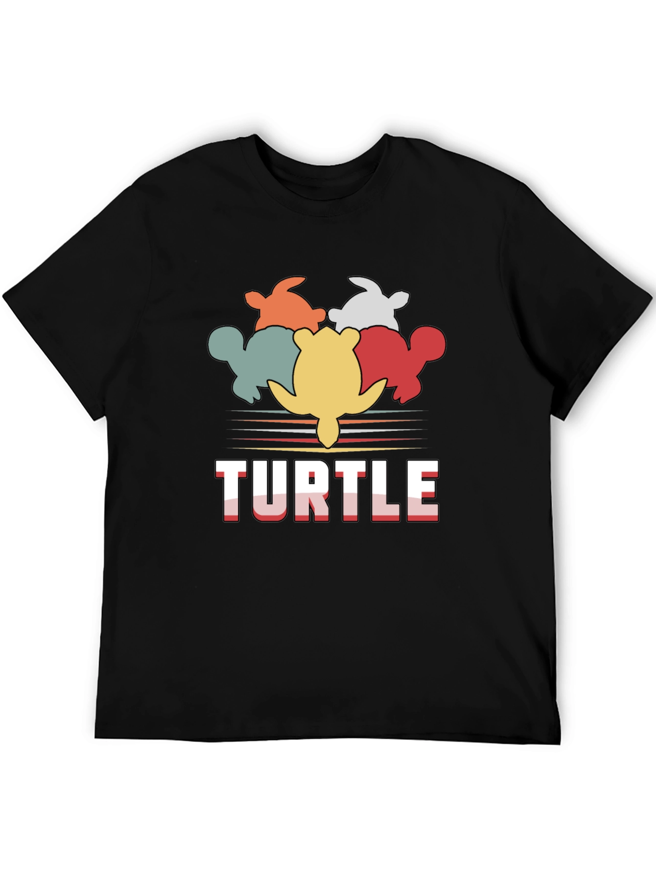 Retro Turtle Graphic T-Shirt - Comfort Cotton Blend