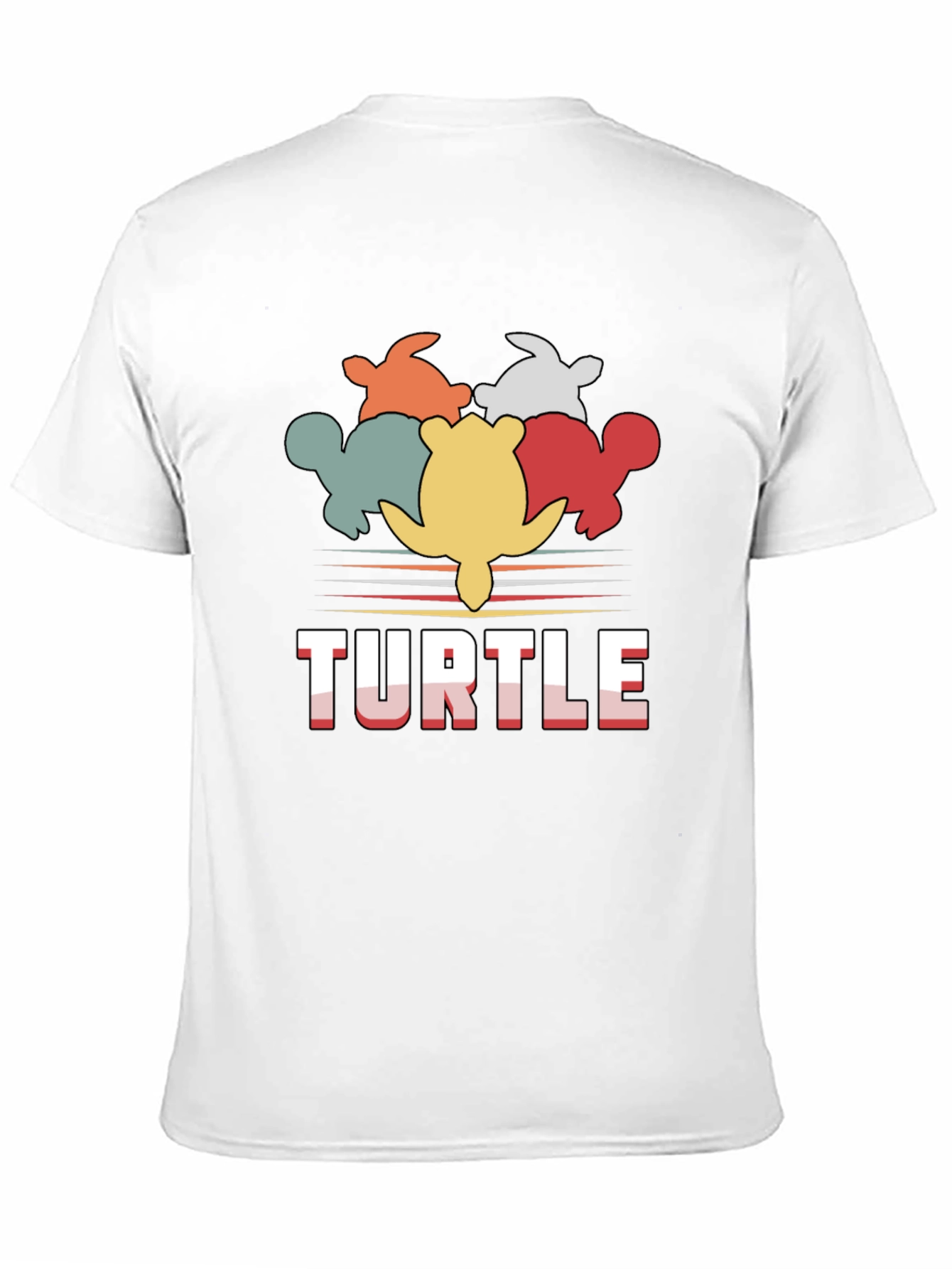 Retro Turtle Graphic T-Shirt - Comfort Cotton Blend