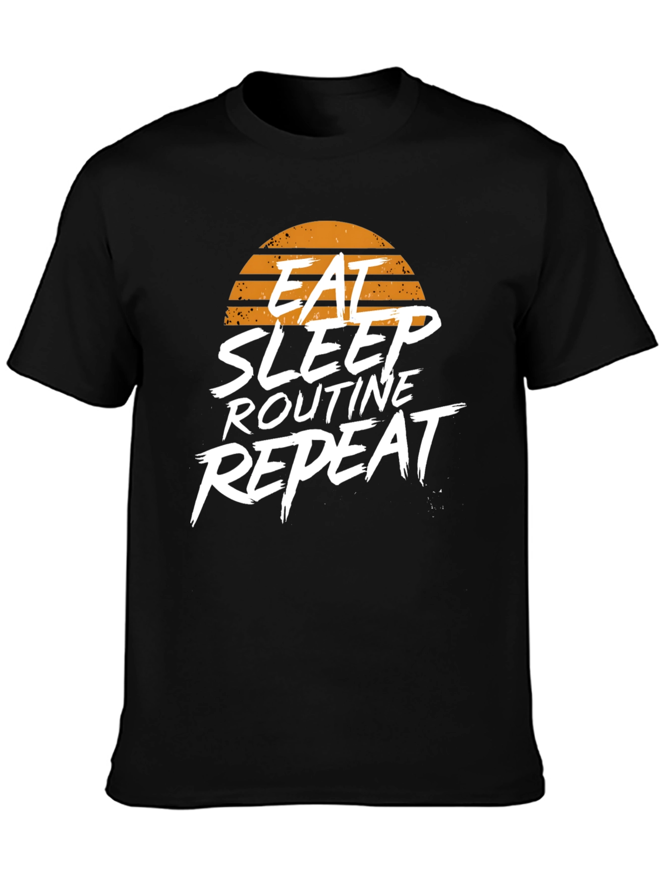 Eat Sleep Routine Repeat Graphic Tee