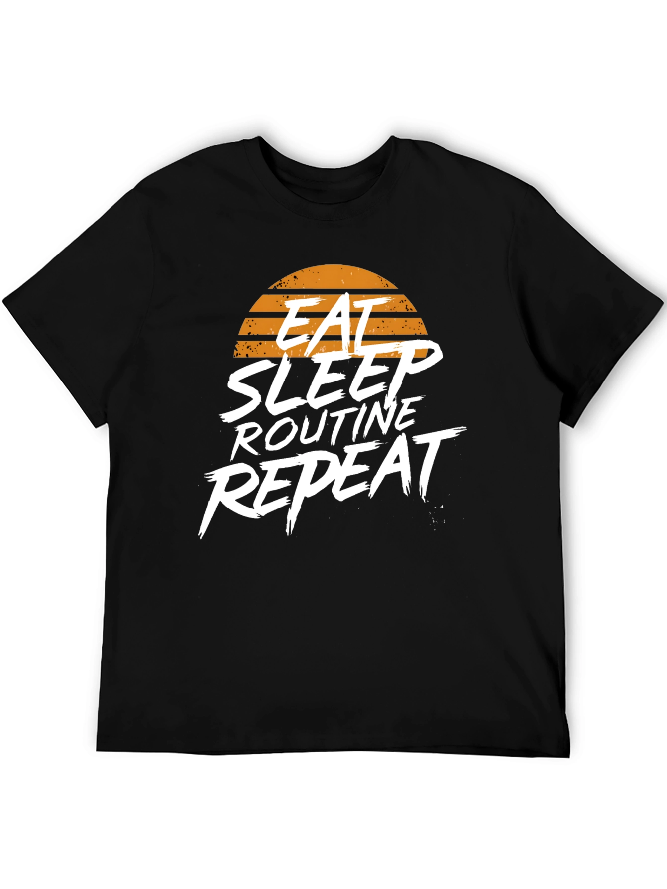 Eat Sleep Routine Repeat Graphic Tee