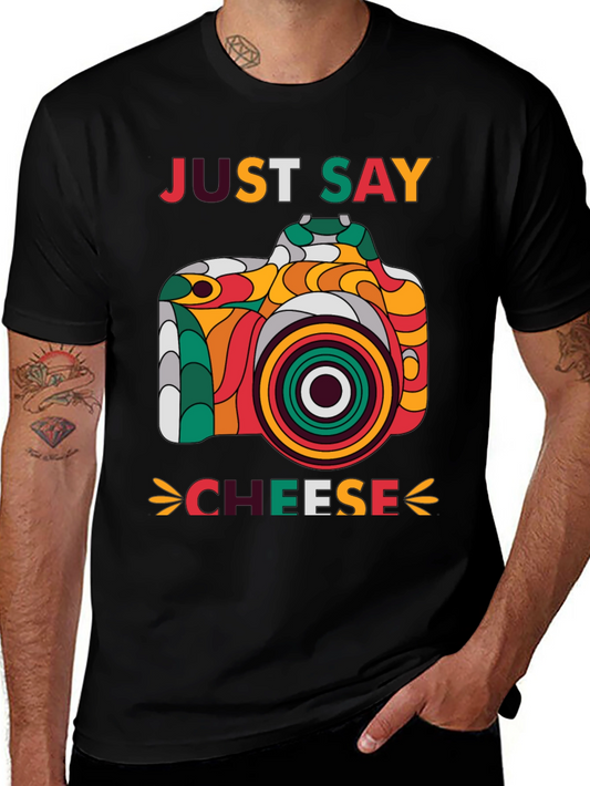 Just Say Cheese Camera Graphic Tee