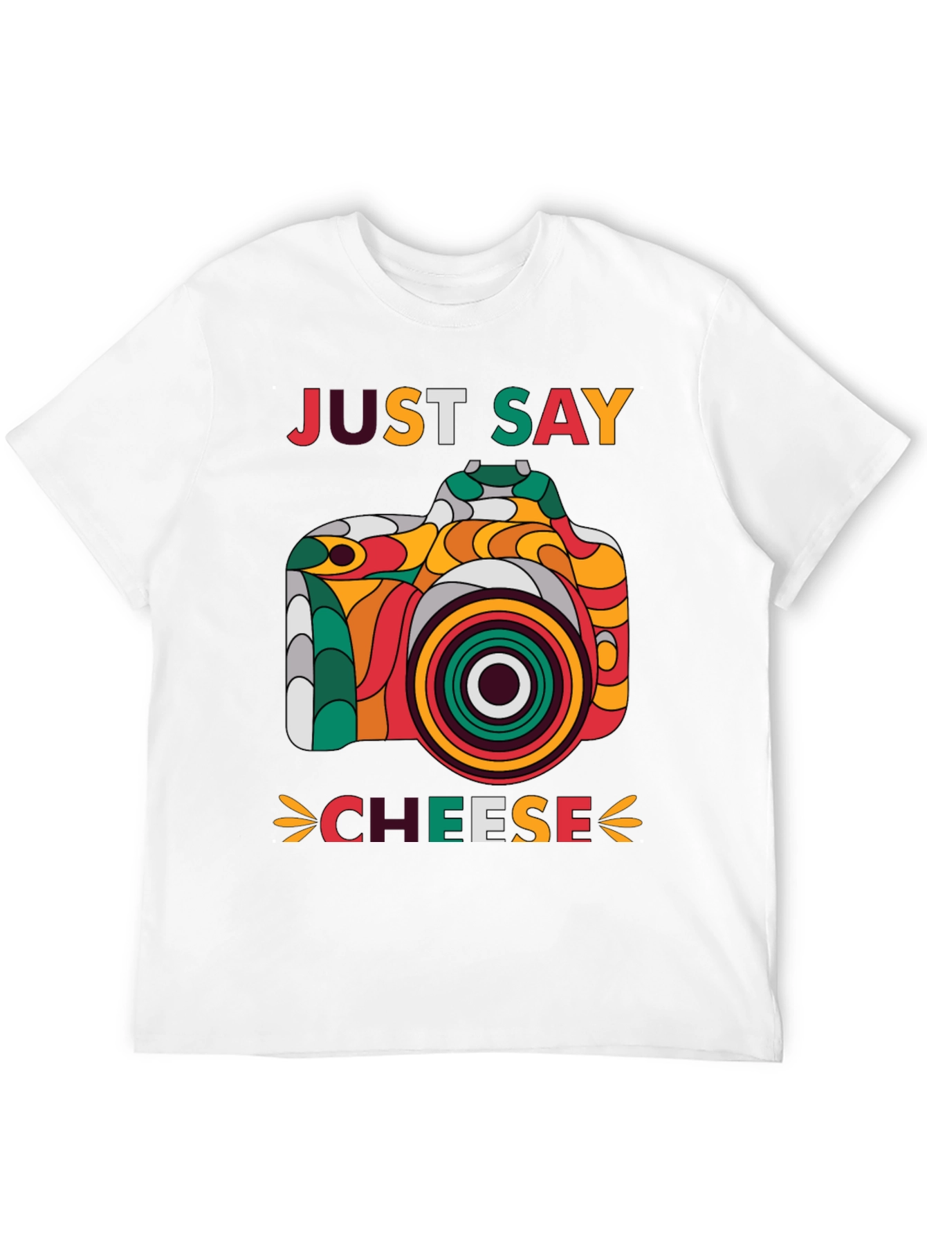 Just Say Cheese Camera Graphic Tee