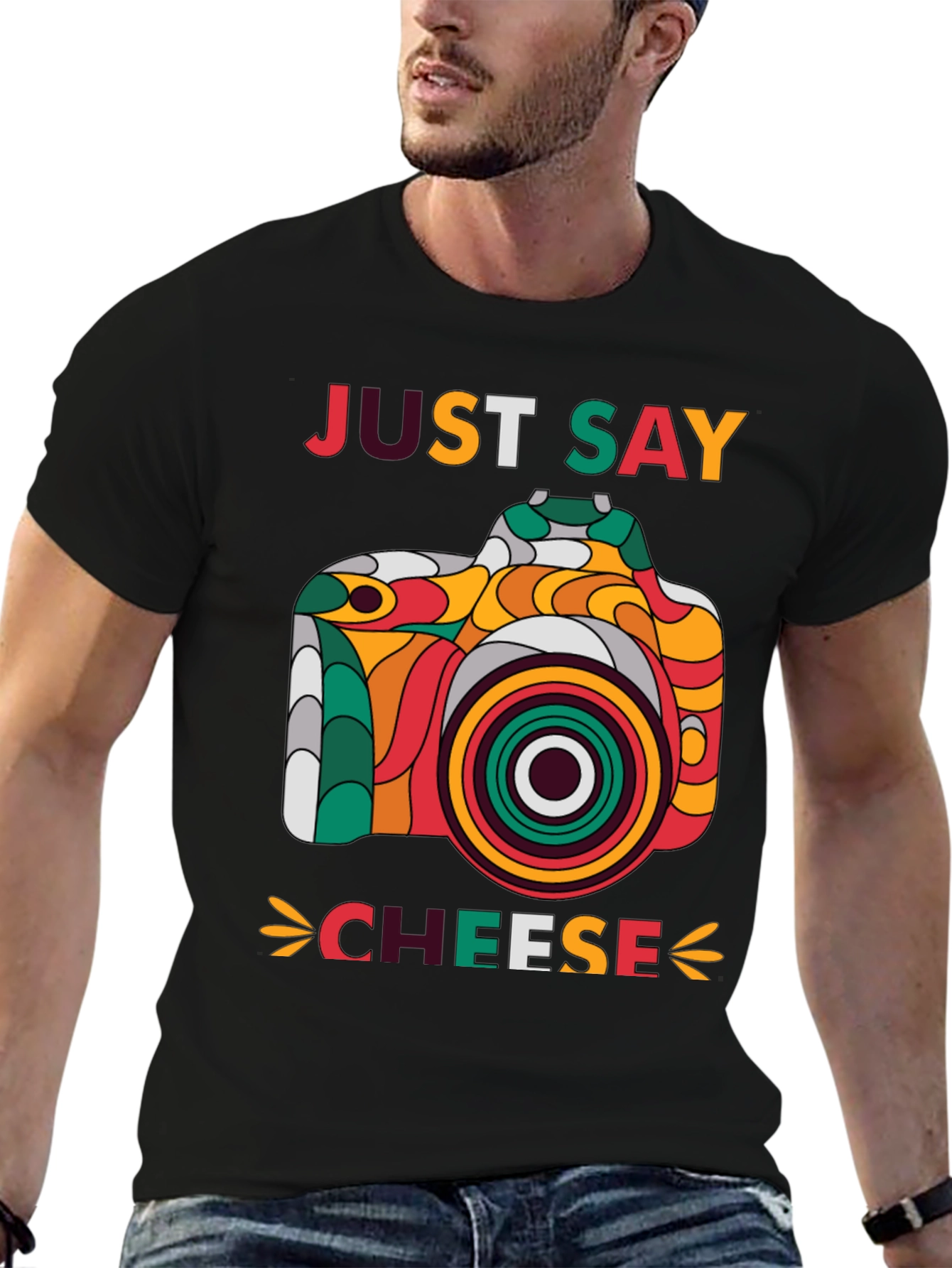 Just Say Cheese Camera Graphic Tee