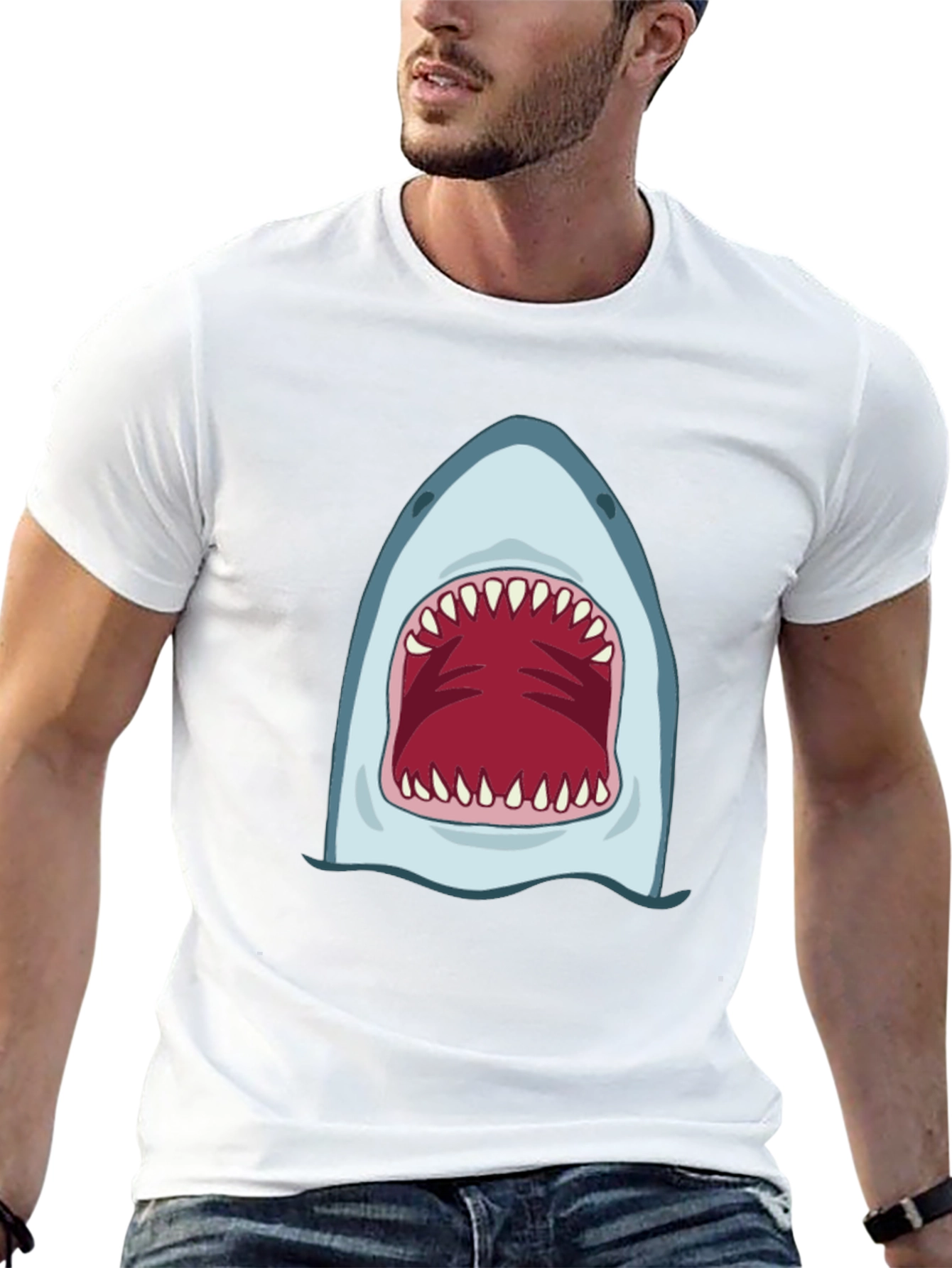 Shark Mouth Graphic Tee - Bold & Unique