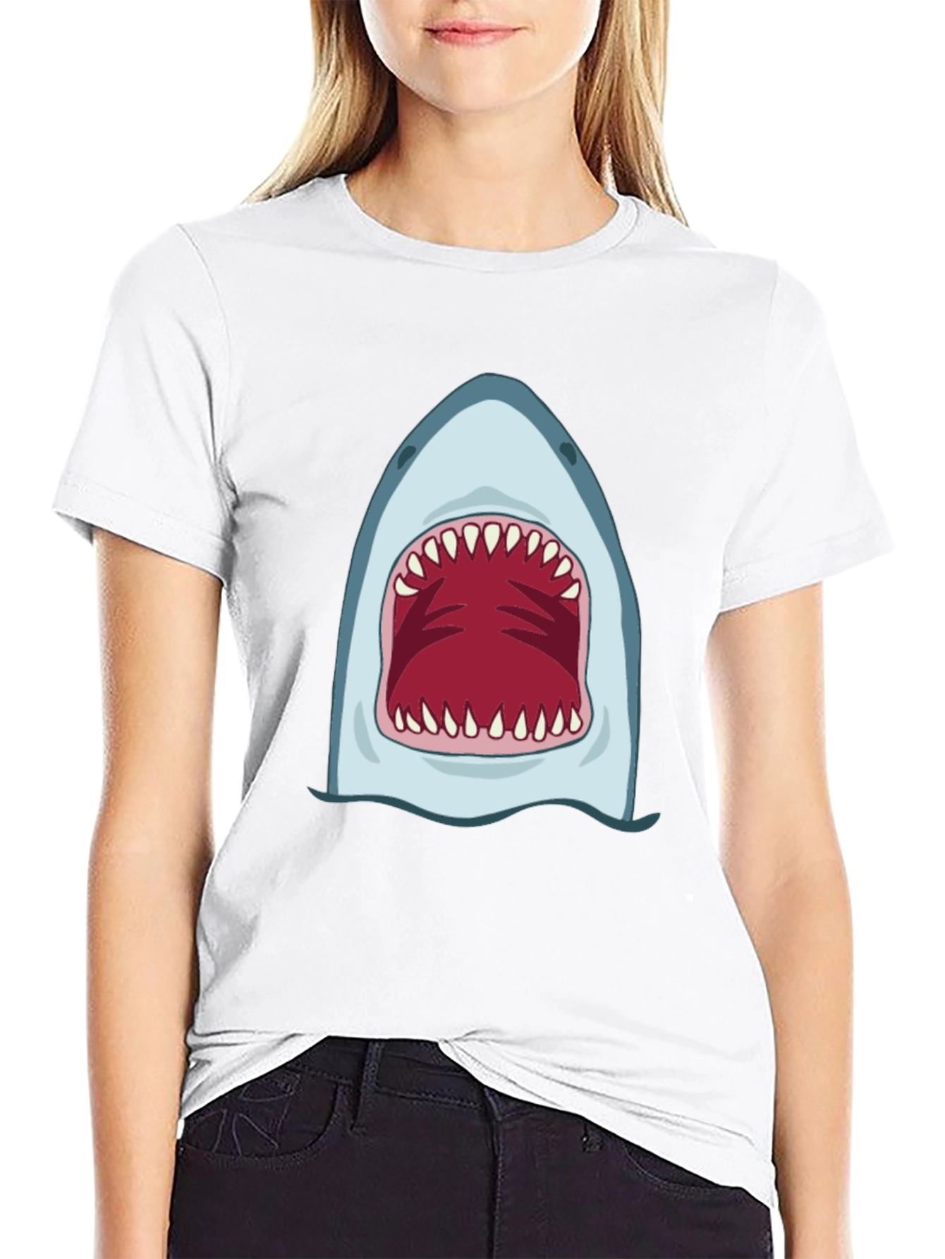 Shark Mouth Graphic Tee - Bold & Unique