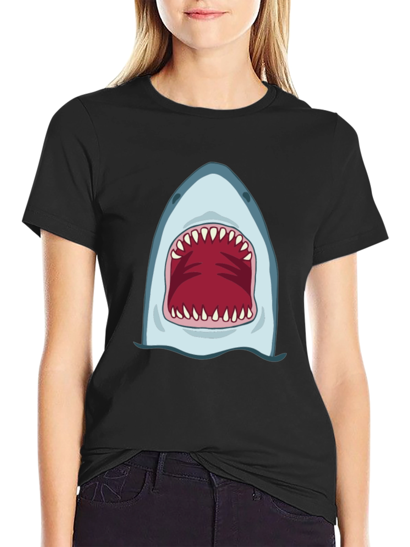 Shark Mouth Graphic Tee - Bold & Unique