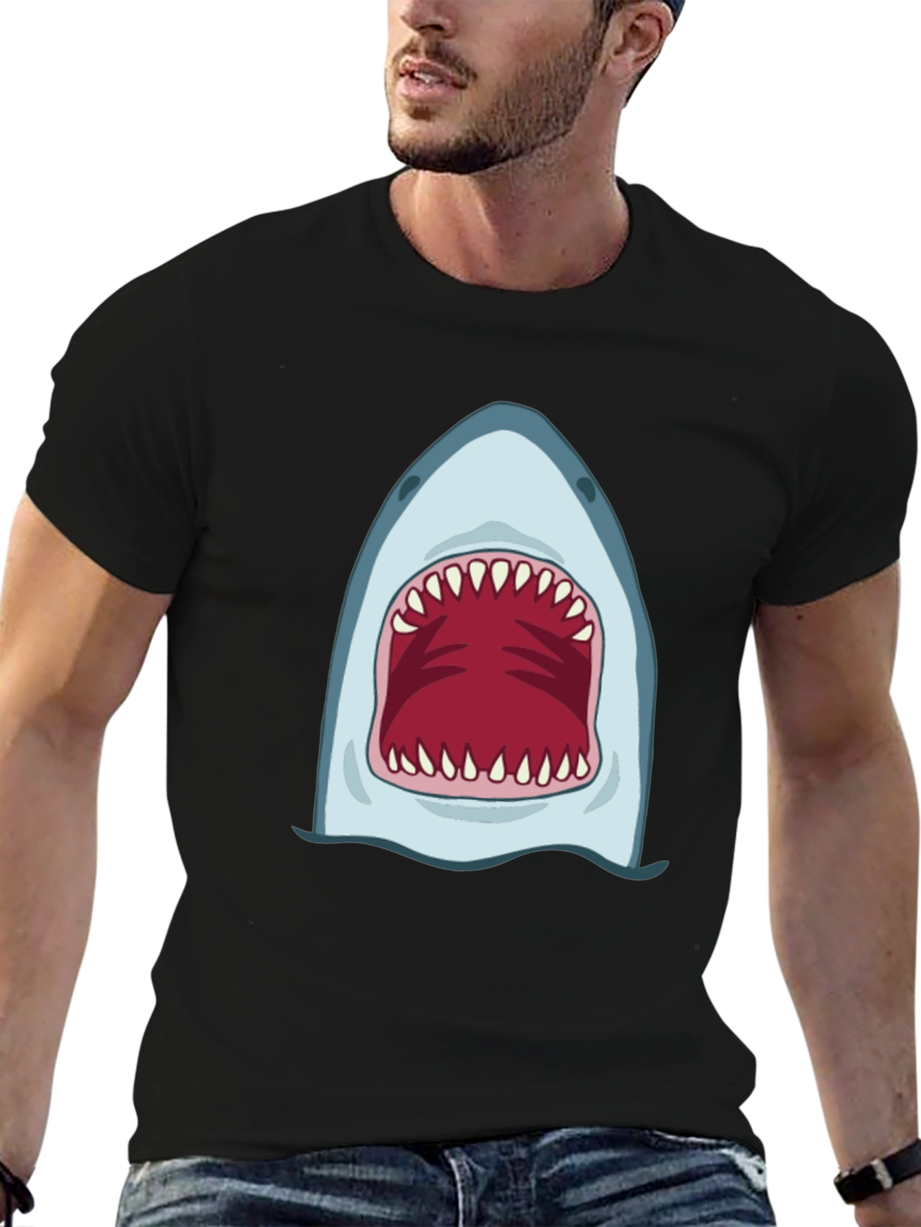 Shark Mouth Graphic Tee - Bold & Unique