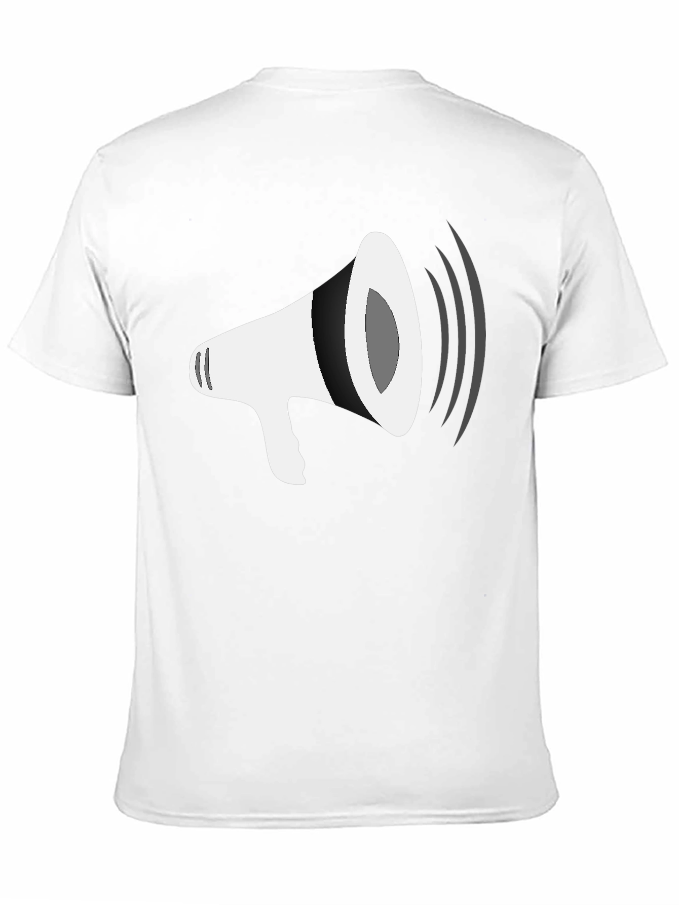 Megaphone Graphic Tee - Stylish Black T-Shirt